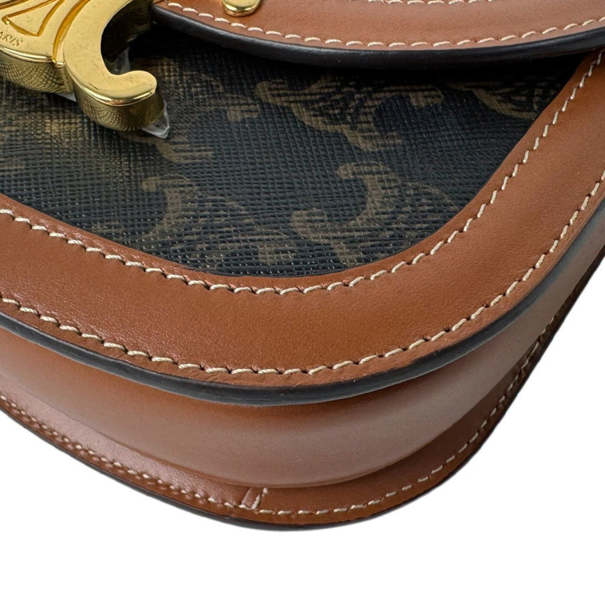 Coated Canvas Leather Shoulder Bag (Pre-Owned) - Celine - Modalova