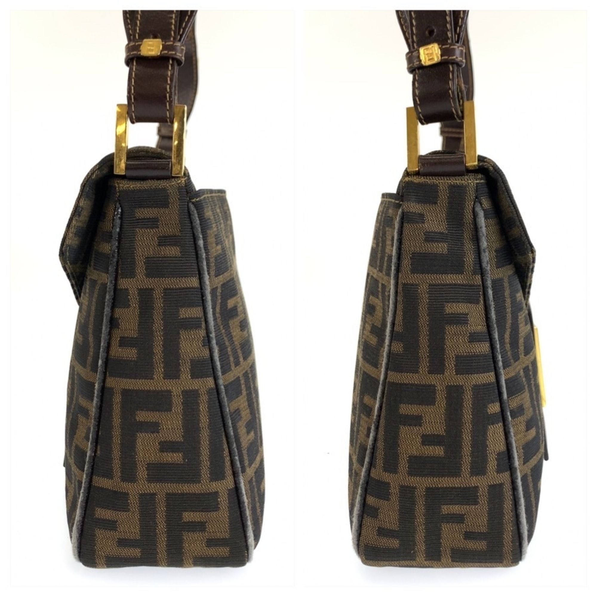 Canvas Leather Shoulder Bag (Pre-Owned) - Fendi - Modalova