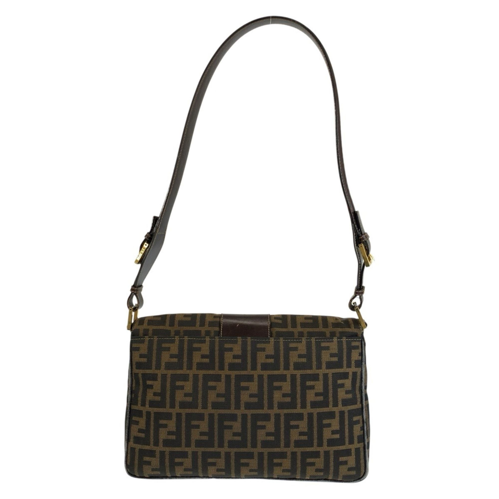Canvas Leather Shoulder Bag (Pre-Owned) - Fendi - Modalova
