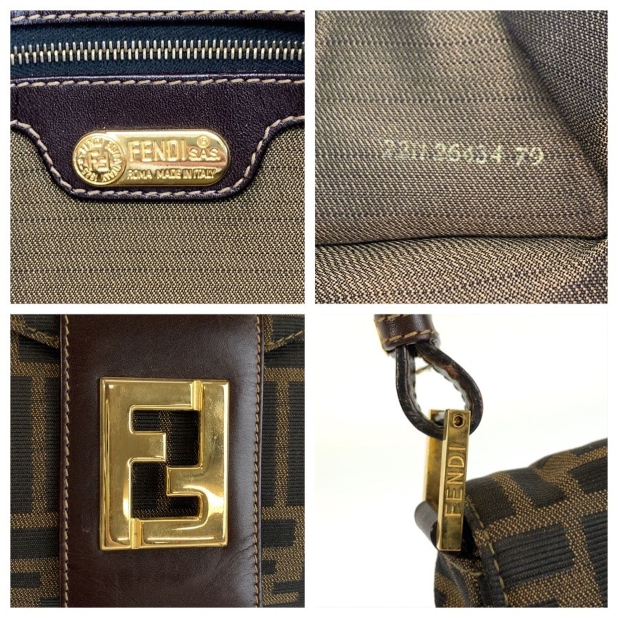 Canvas Leather Shoulder Bag (Pre-Owned) - Fendi - Modalova