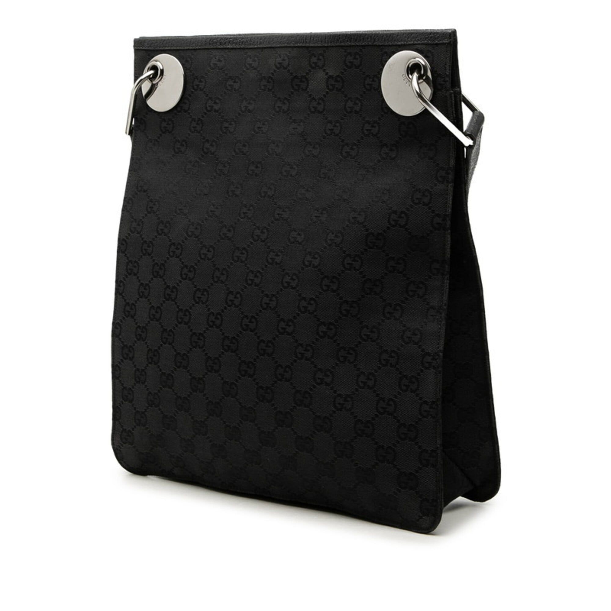 Gg Canvas Canvas Leather Shoulder Bag (Pre-Owned) - Gucci - Modalova