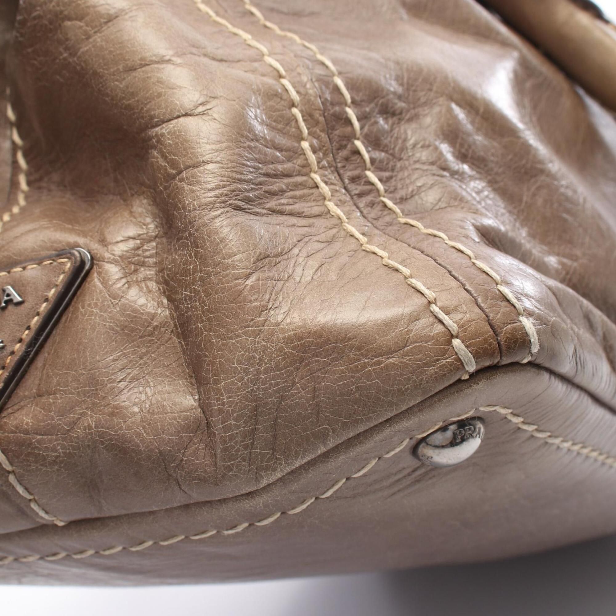 Leather Handbag (Pre-Owned) - Prada - Modalova