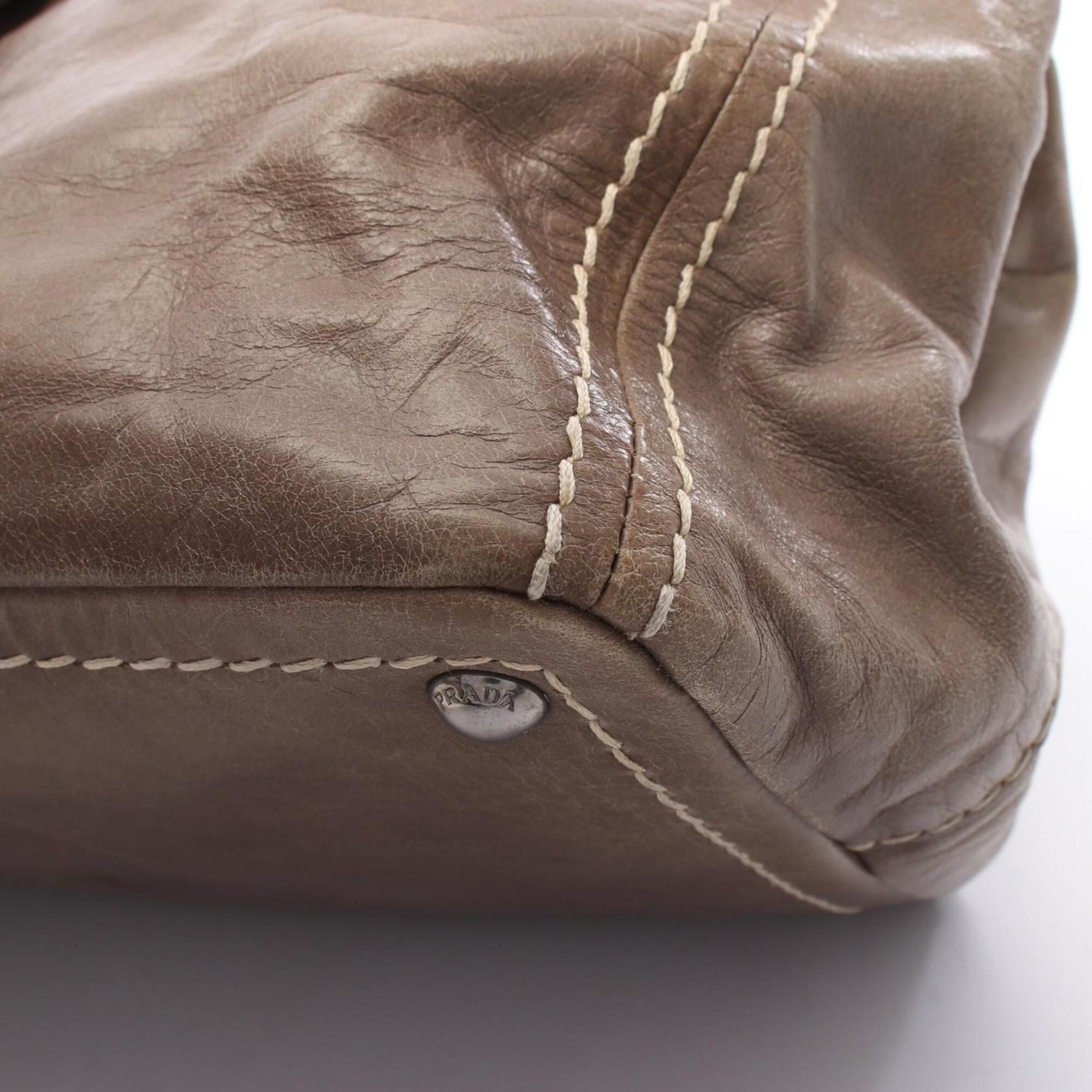 Leather Handbag (Pre-Owned) - Prada - Modalova