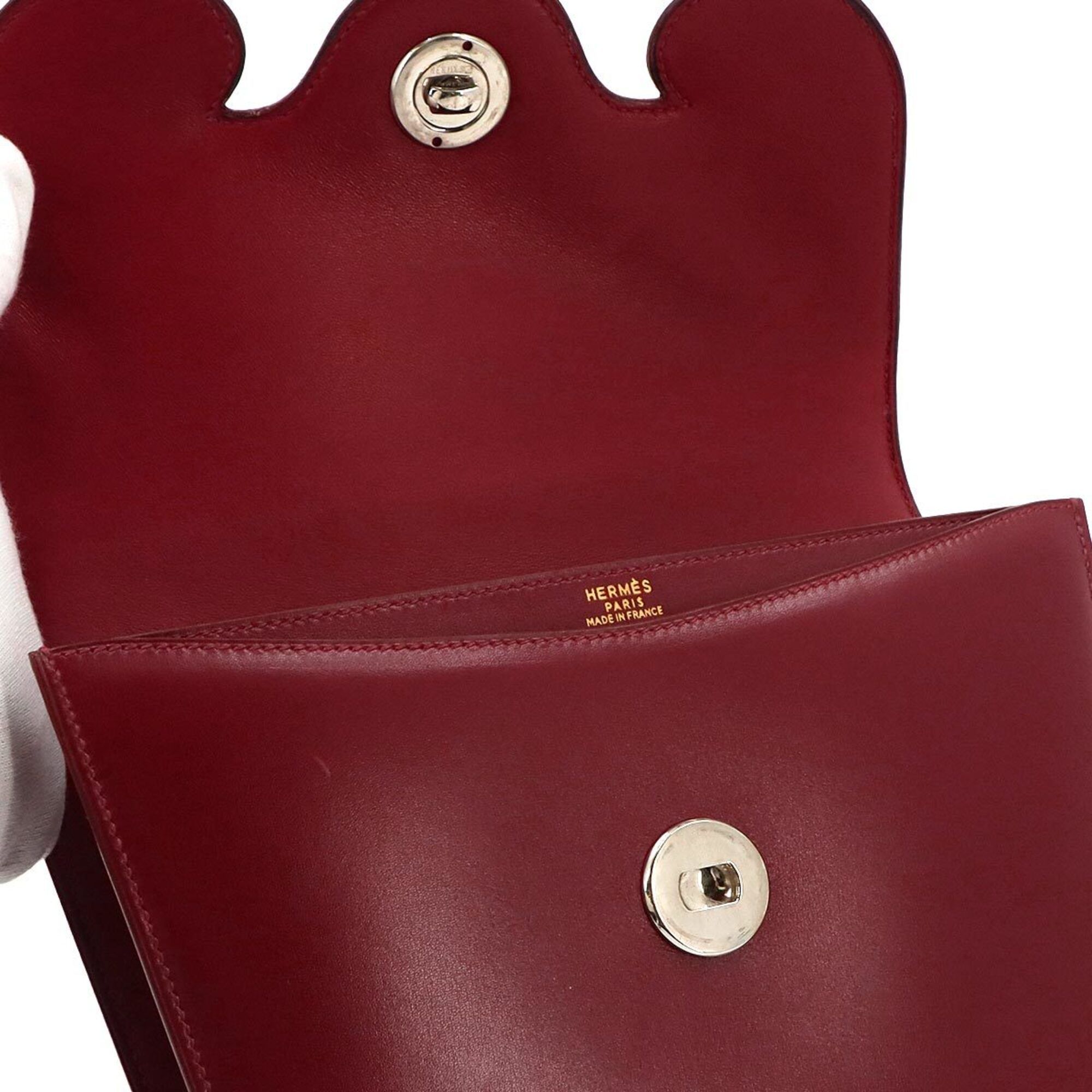 Box Calf Leather Handbag (Pre-Owned) - Hermes - Modalova