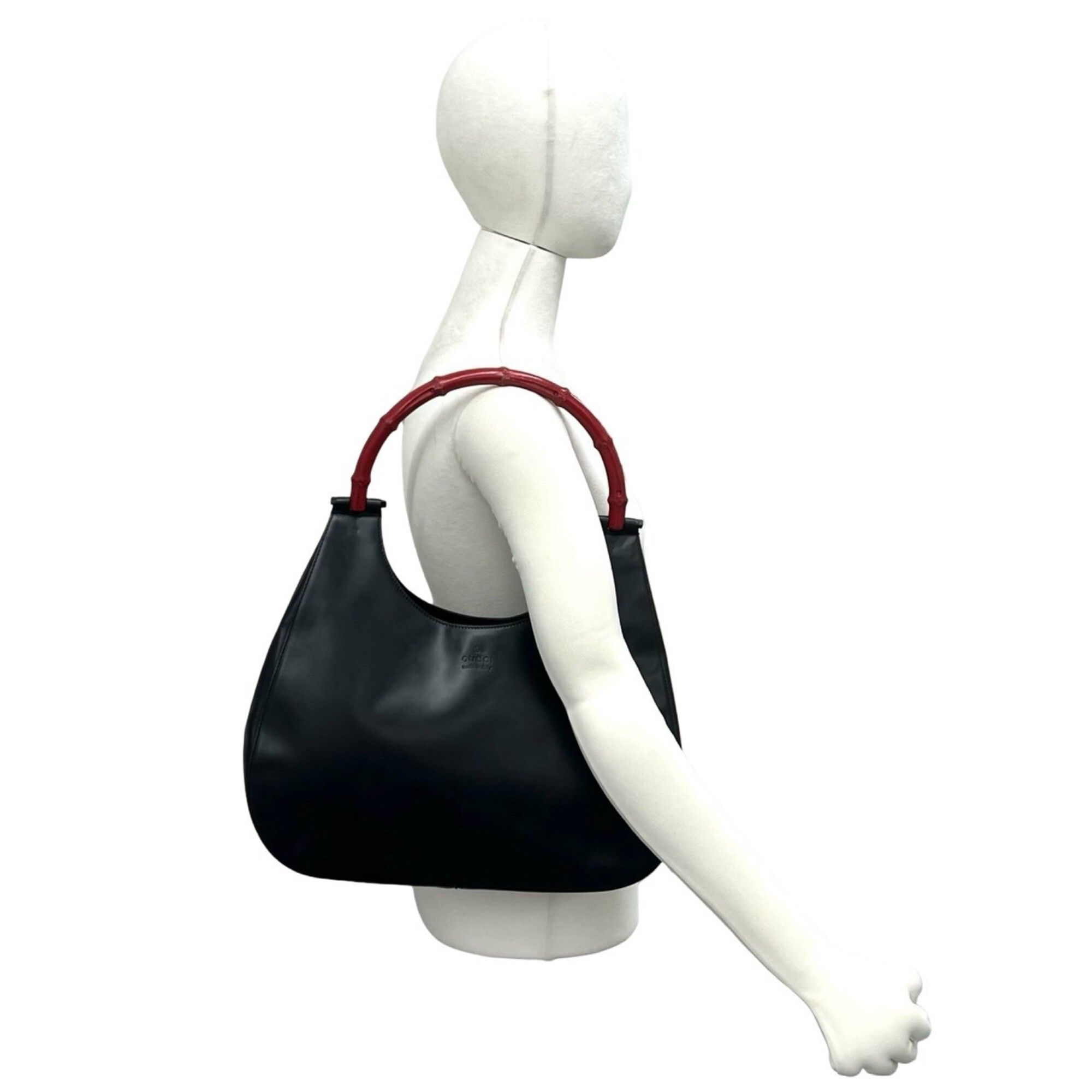 Leather Bamboo Handbag Shoulder Bag (Pre-Owned) - Gucci - Modalova