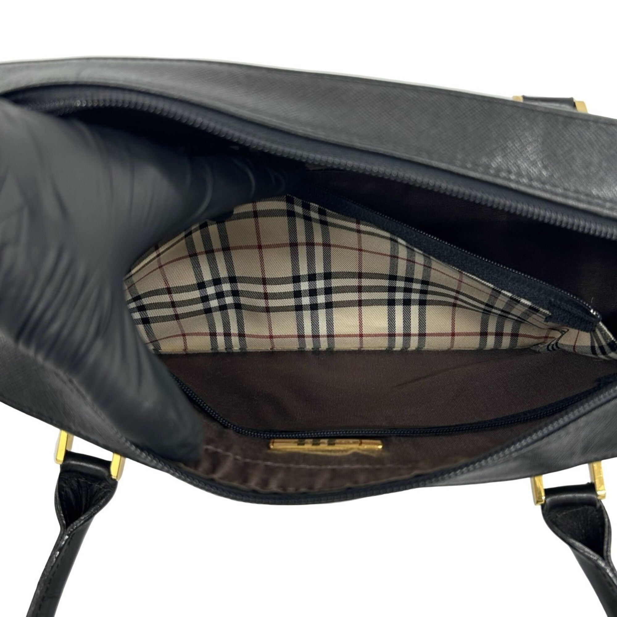 Leather Boston Bag Handbag Shoulder Bag (Pre-Owned) - Burberry - Modalova