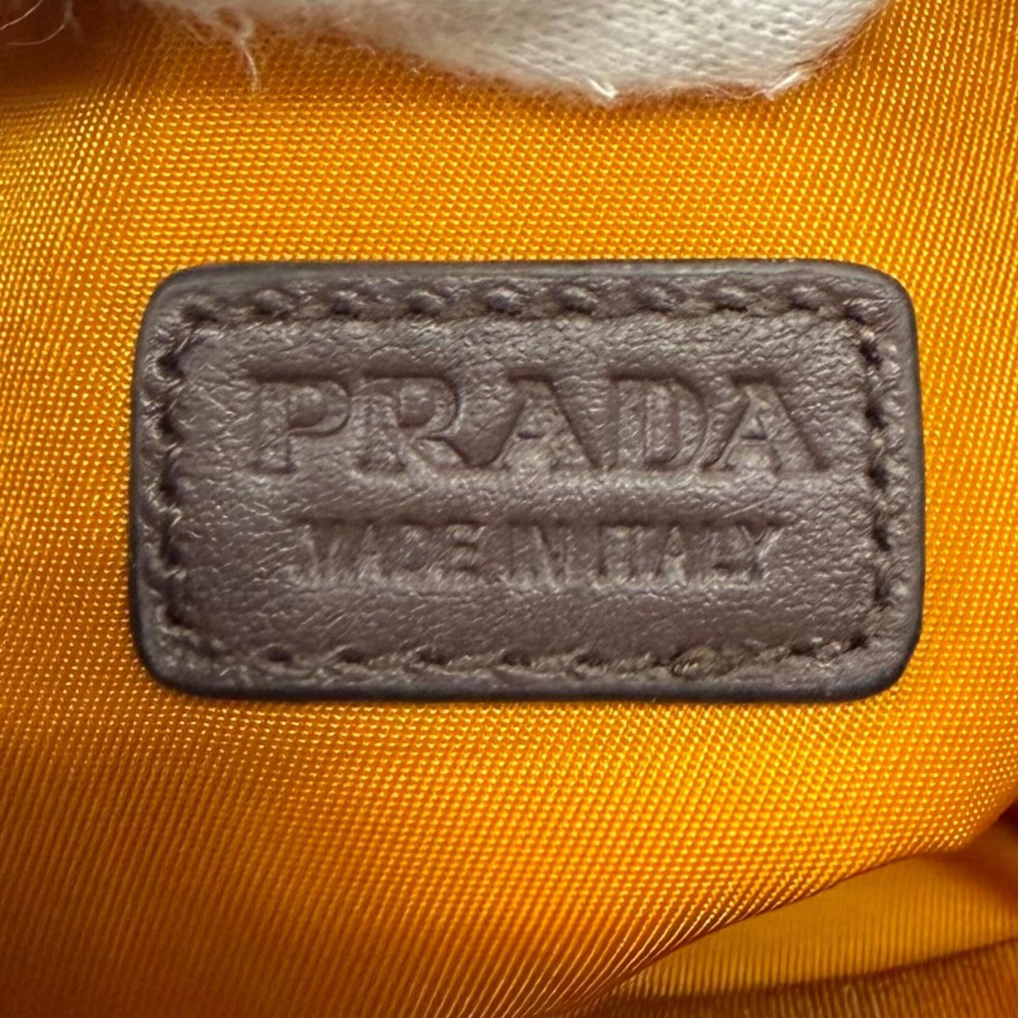 Nylon Leather Pouch Shoulder Bag (Pre-Owned) - Prada - Modalova
