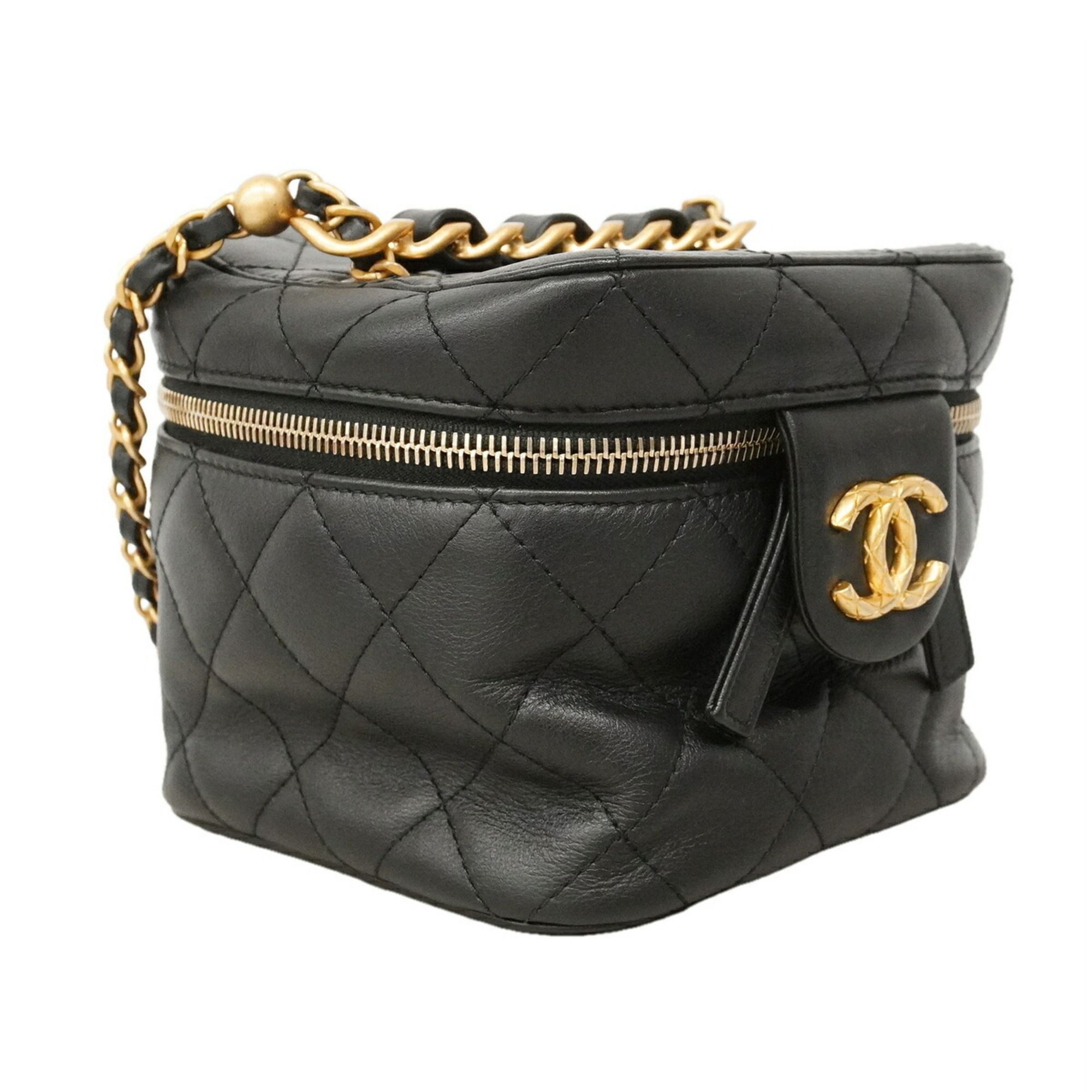Leather Vanity Bag (Pre-Owned) - Chanel - Modalova