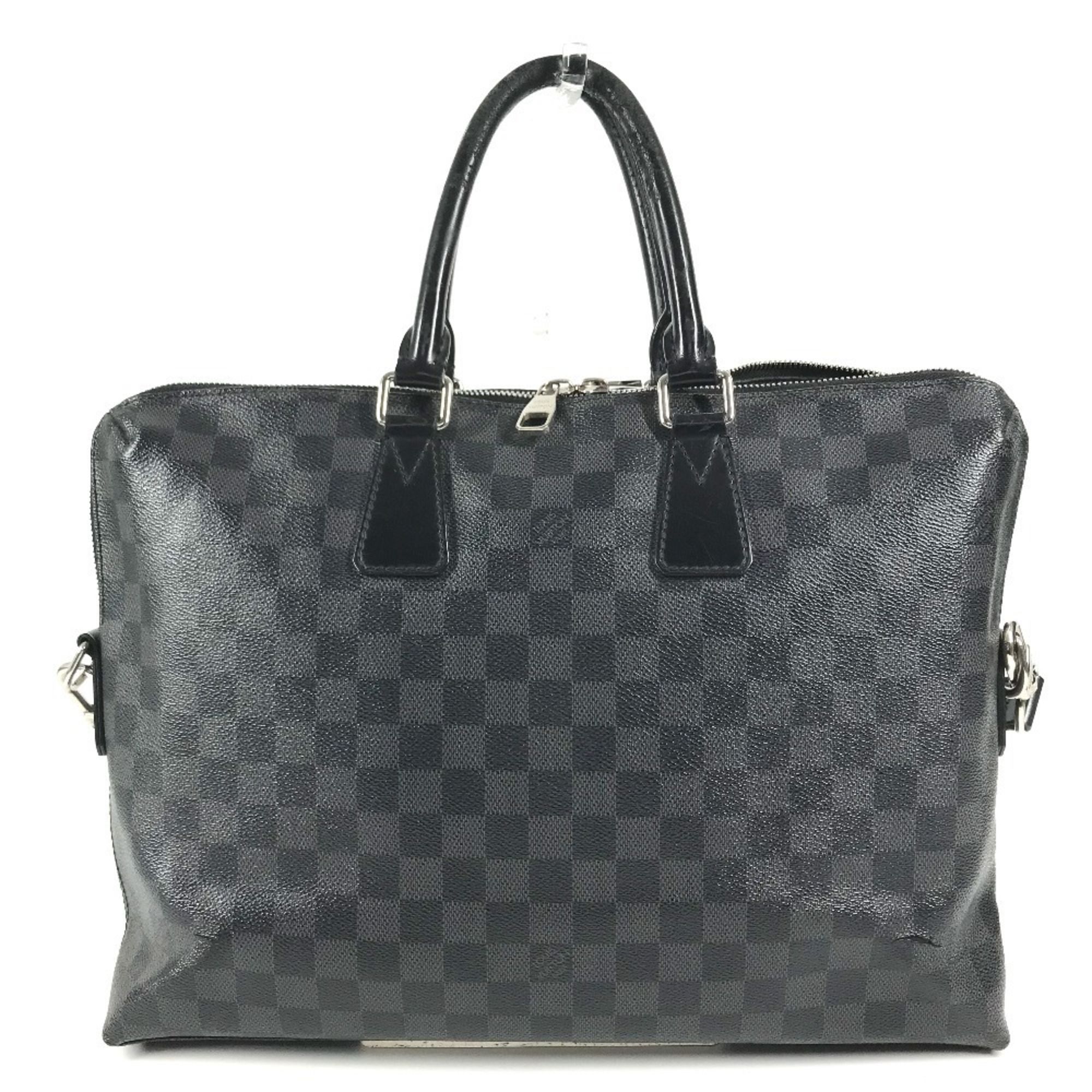 Damier Graphite Canvas Briefcase Handbag (Pre-Owned) - Louis Vuitton - Modalova