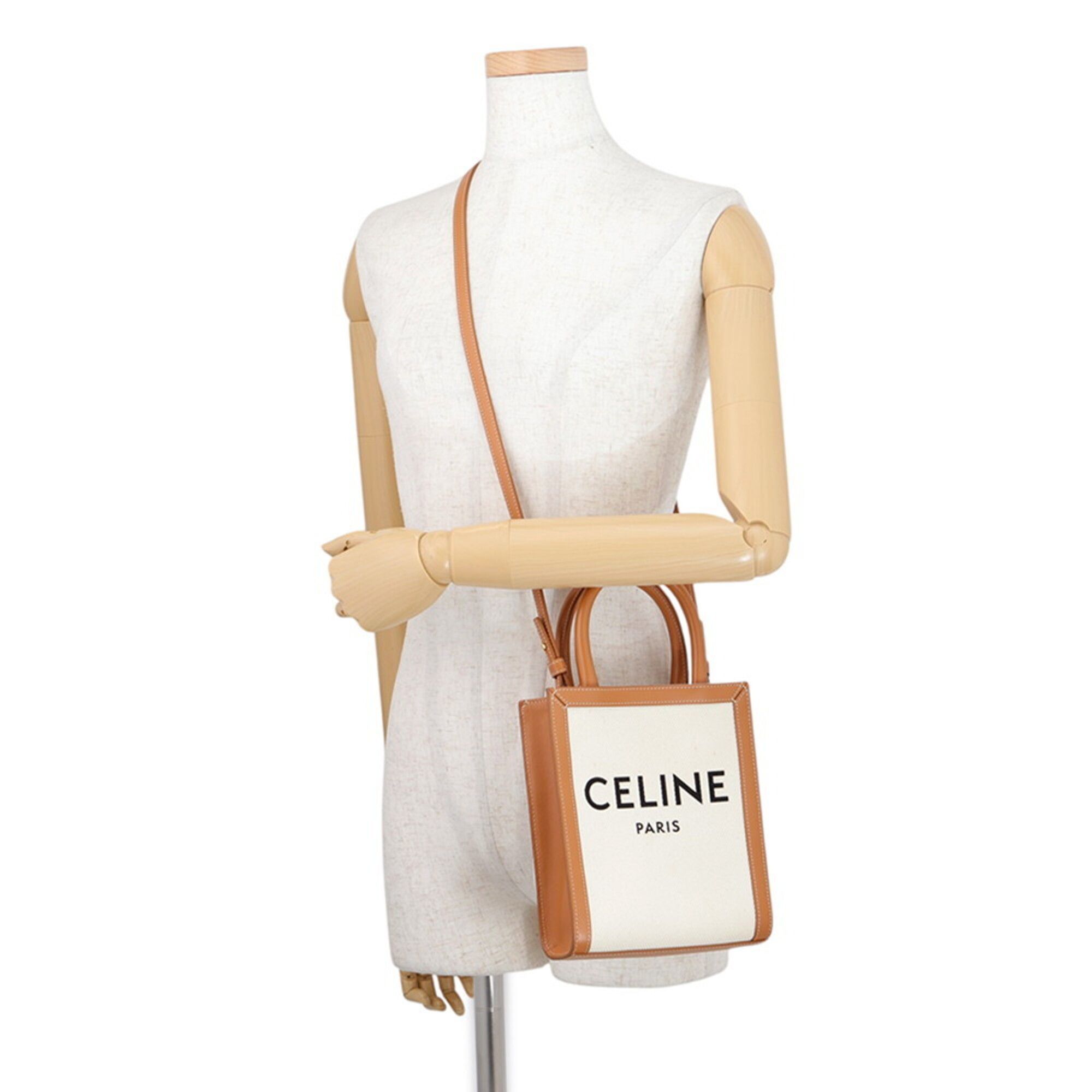 Canvas Leather Handbag Shoulder Bag (Pre-Owned) - Celine - Modalova