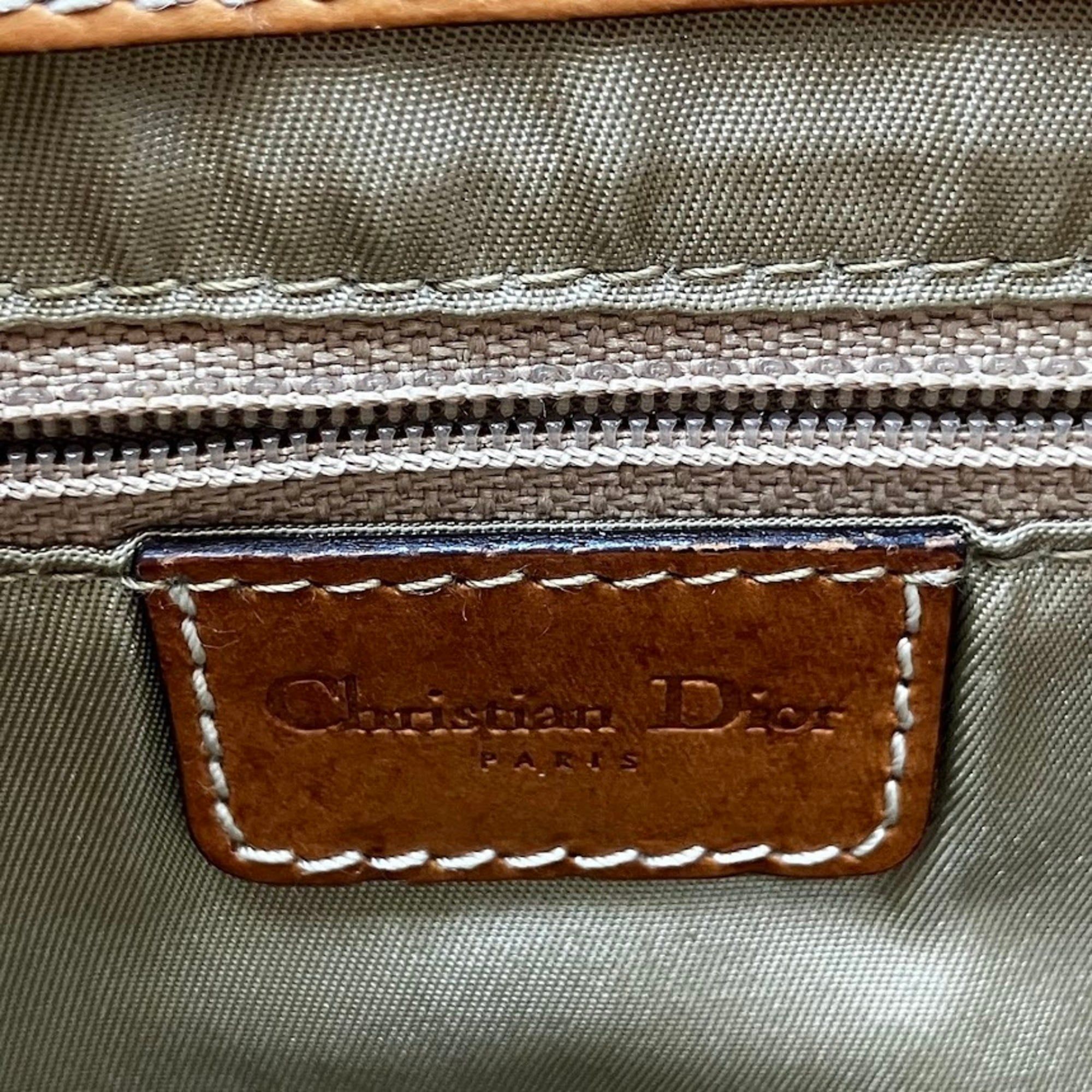 Canvas Leather Shoulder Bag (Pre-Owned) - Christian Dior - Modalova