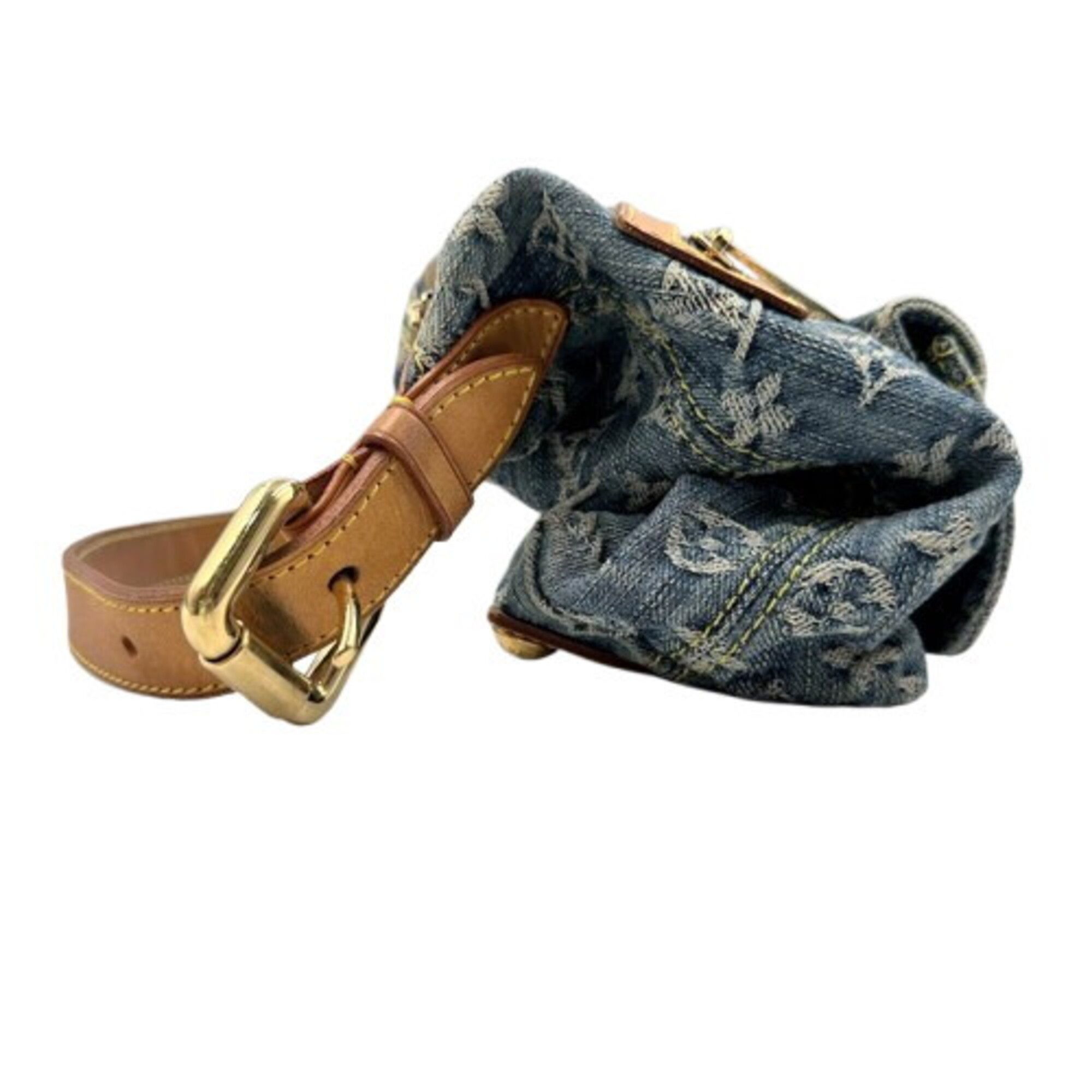 Monogram Denim Handbag Shoulder Bag (Pre-Owned) - Louis Vuitton - Modalova