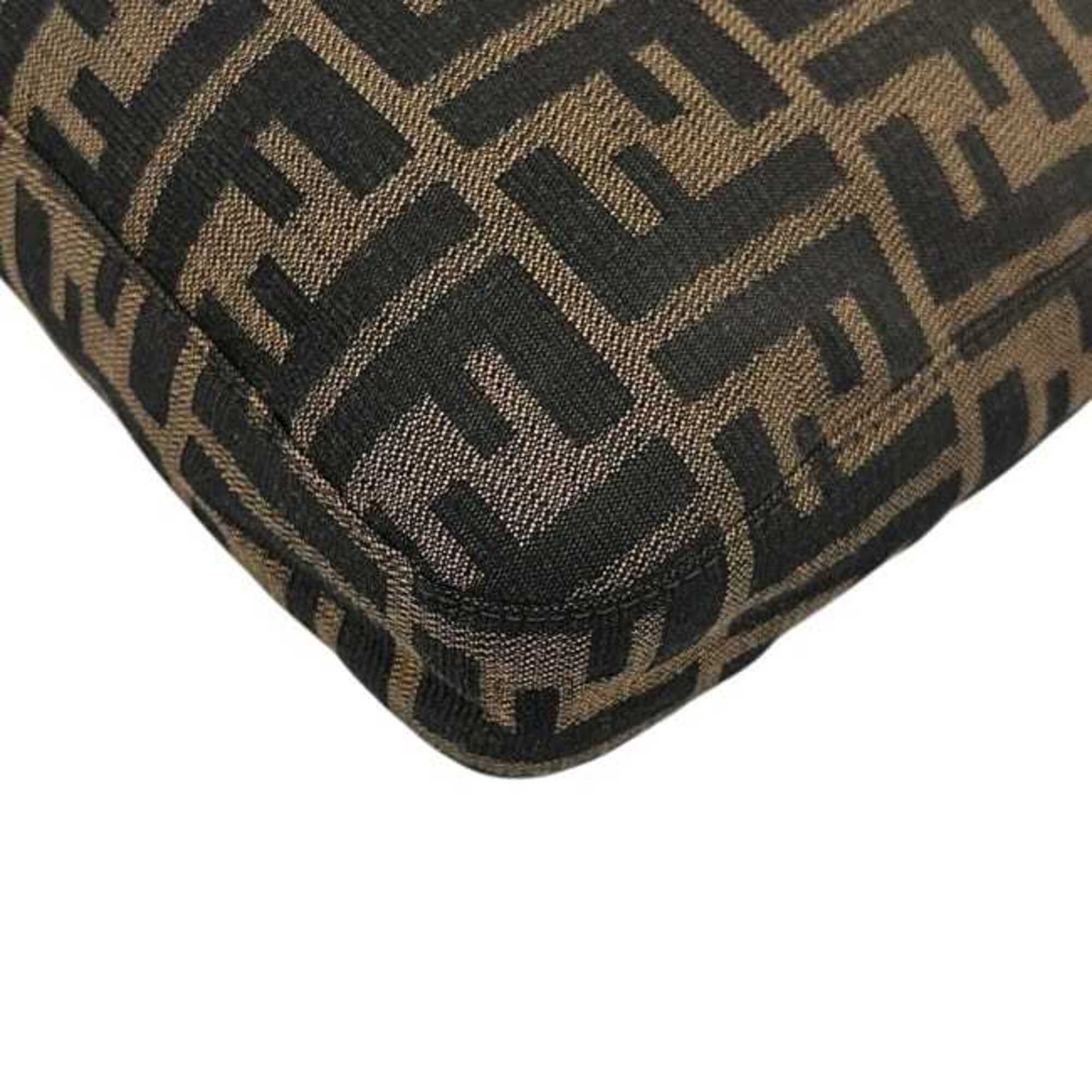 Zucca Canvas Leather Shoulder Bag (Pre-Owned) - Fendi - Modalova