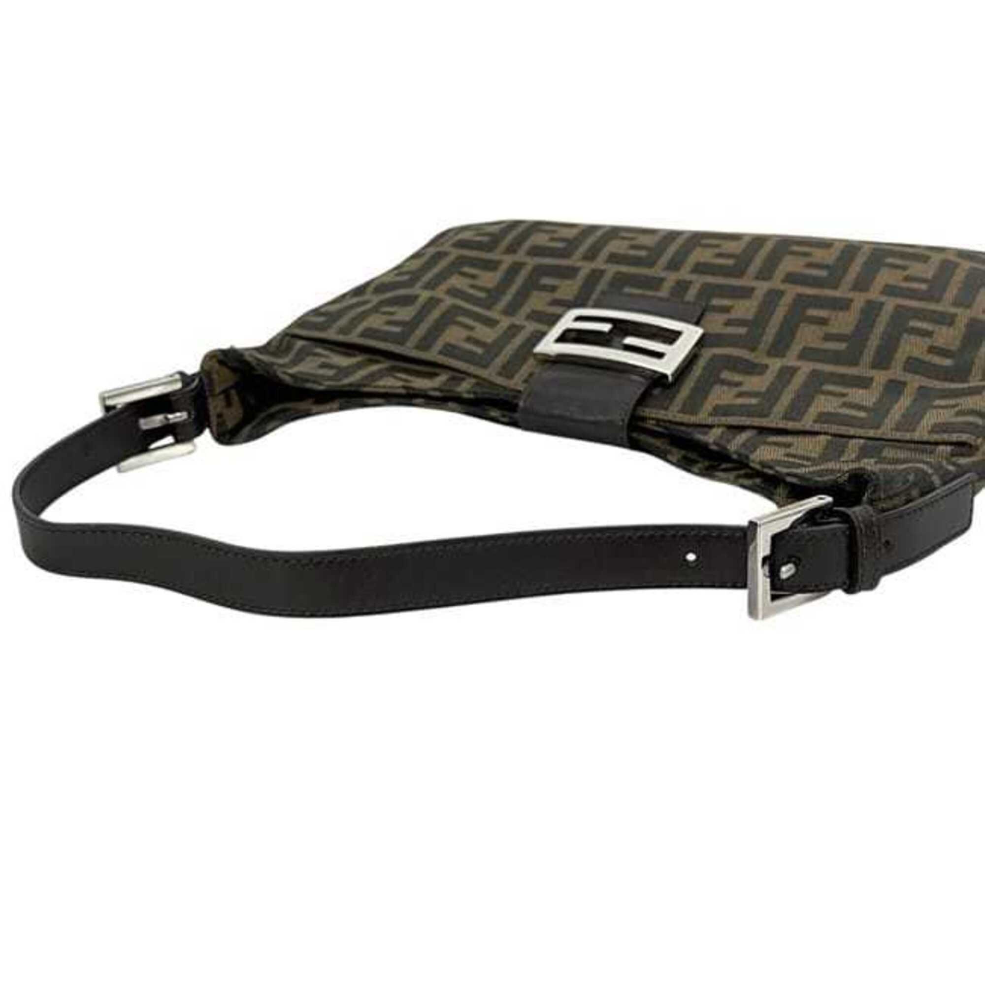 Zucca Canvas Leather Shoulder Bag (Pre-Owned) - Fendi - Modalova