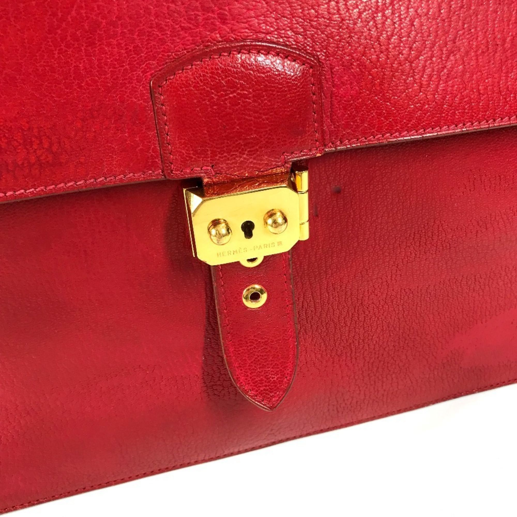 Leather Briefcase Handbag (Pre-Owned) - Hermes - Modalova