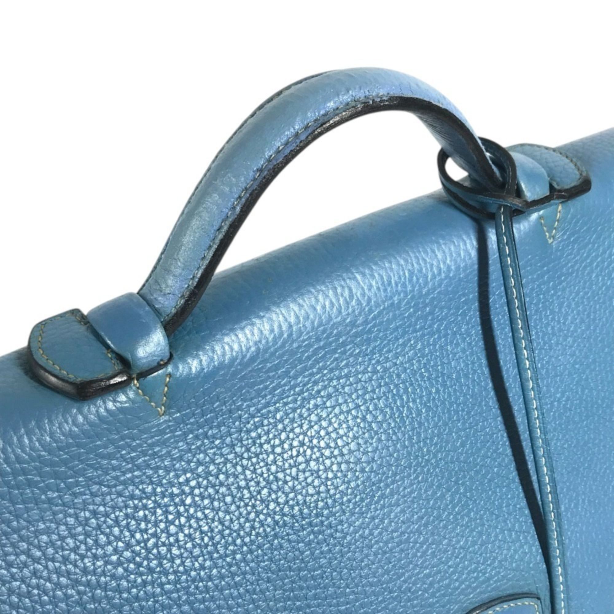 Taurillon Clemence Leather Briefcase Handbag (Pre-Owned) - Hermes - Modalova