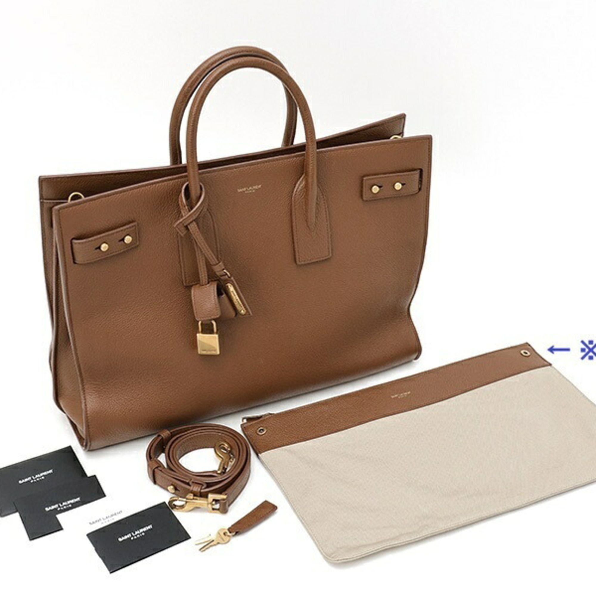 Leather Pouch (Pre-Owned) - Saint Laurent - Modalova