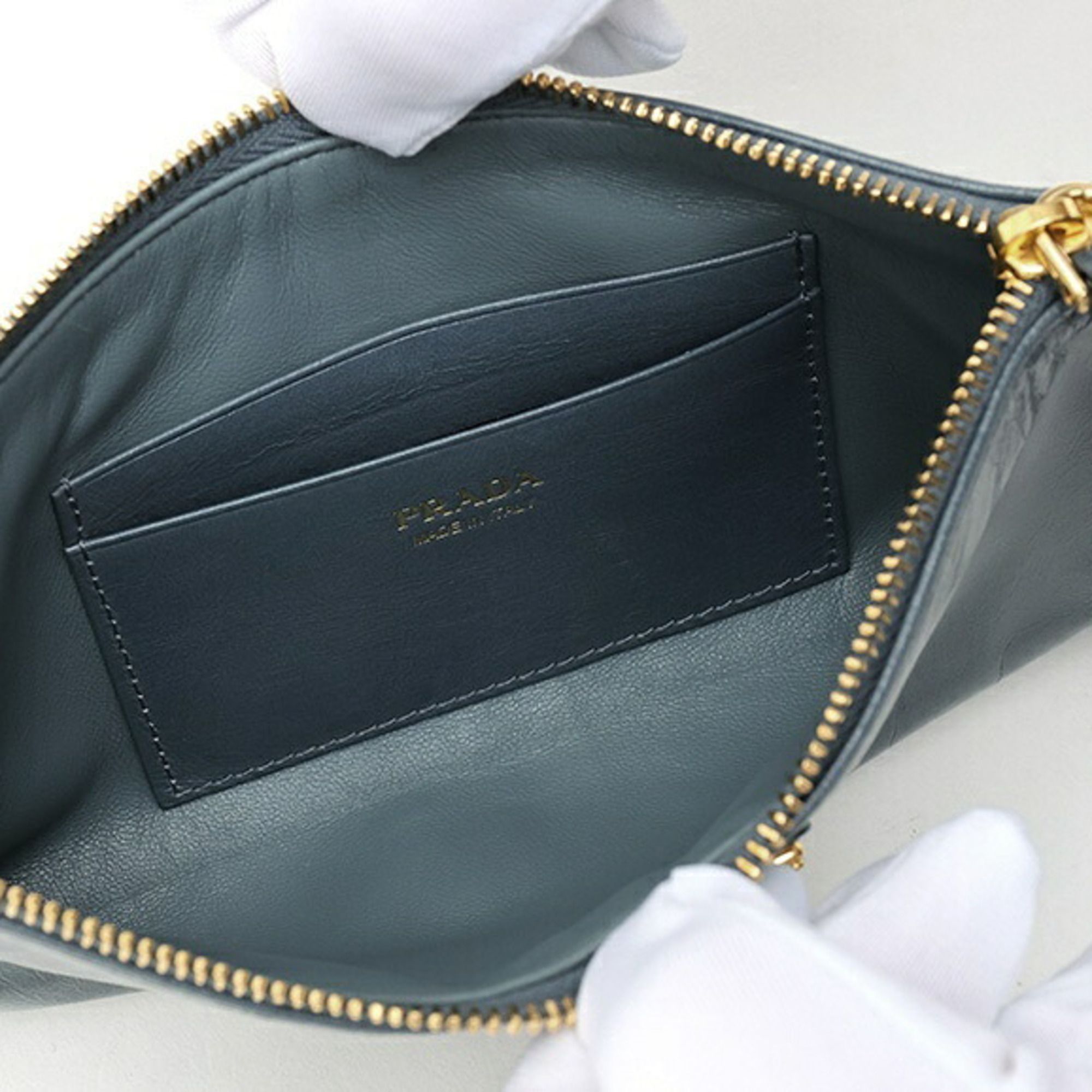 Leather Pouch (Pre-Owned) - Prada - Modalova