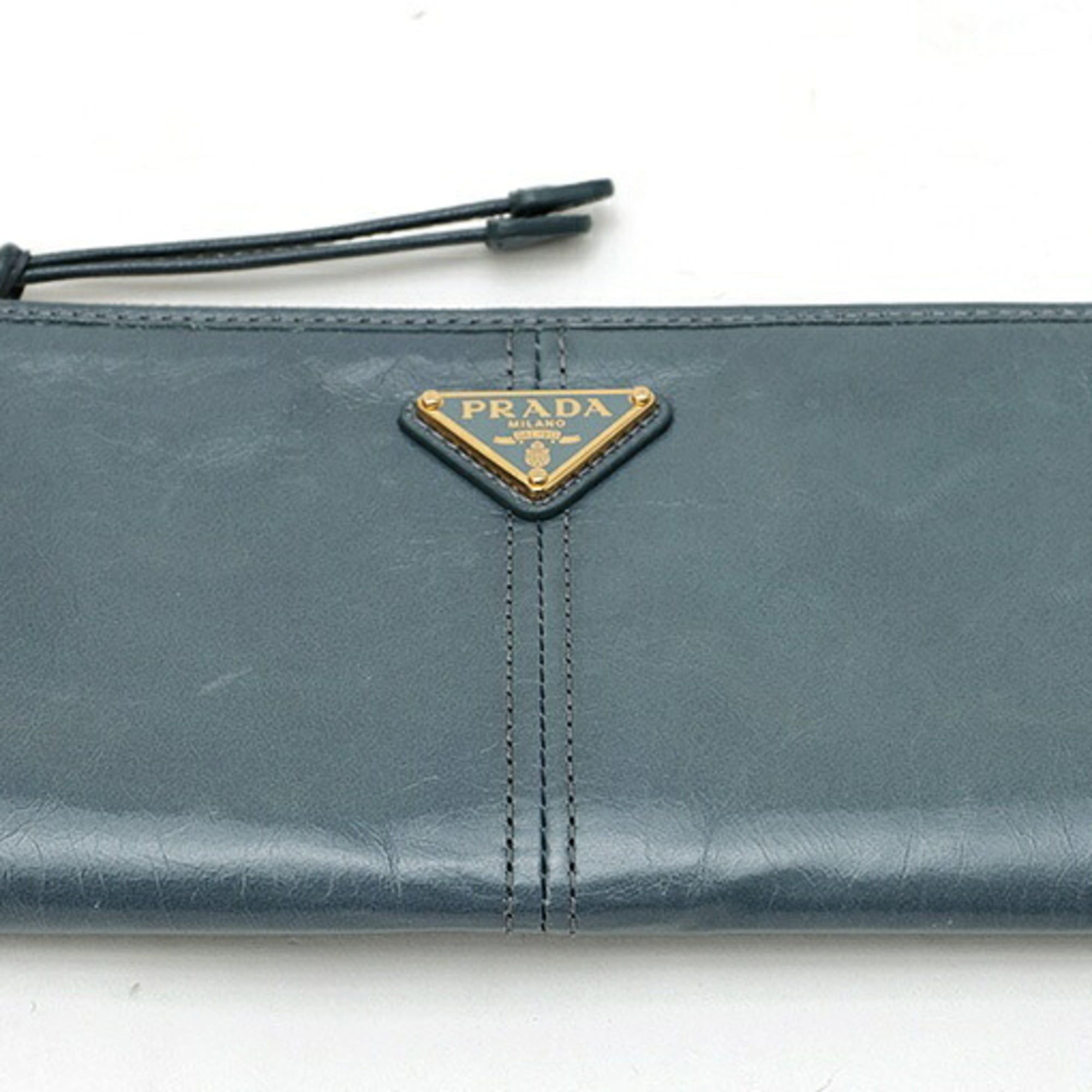 Leather Pouch (Pre-Owned) - Prada - Modalova