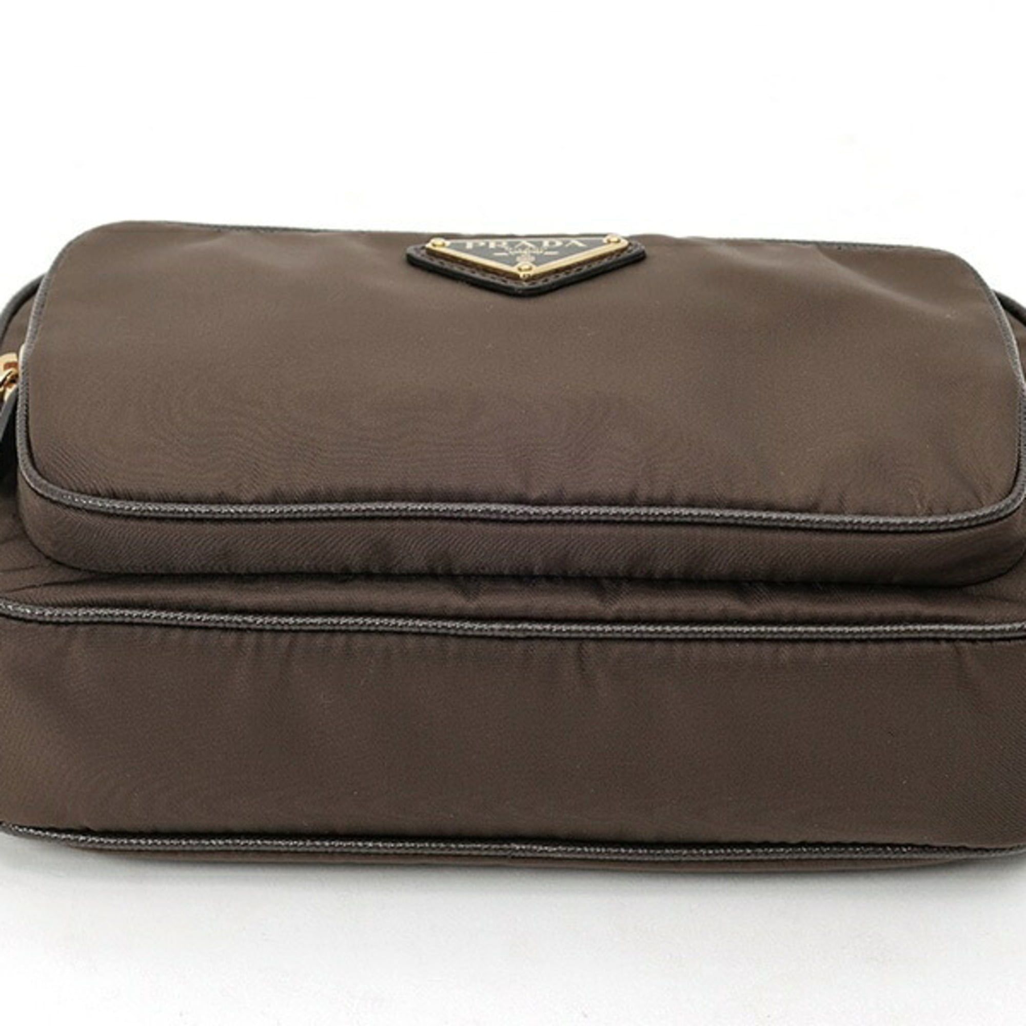 Leather Pouch Shoulder Bag (Pre-Owned) - Prada - Modalova