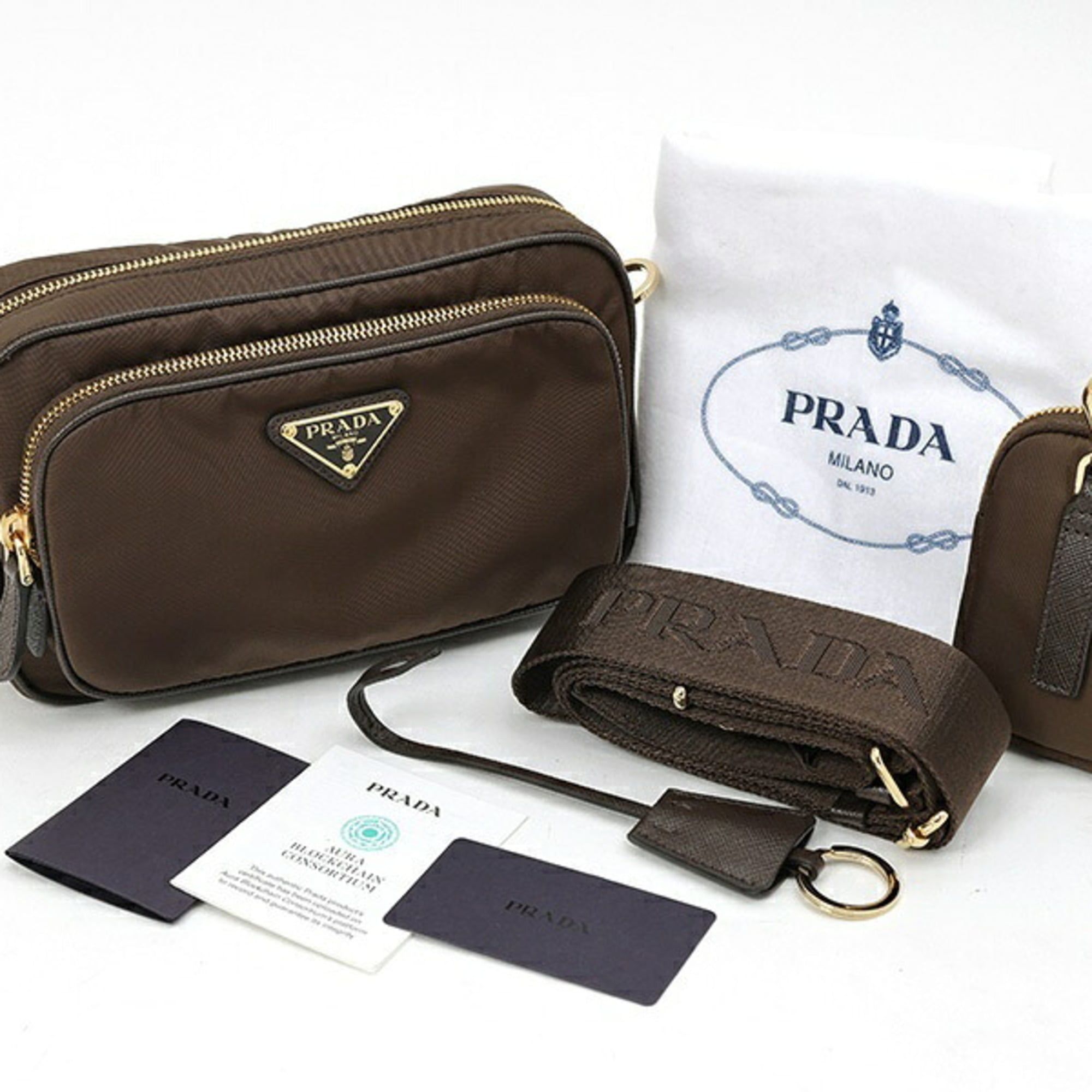 Leather Pouch Shoulder Bag (Pre-Owned) - Prada - Modalova