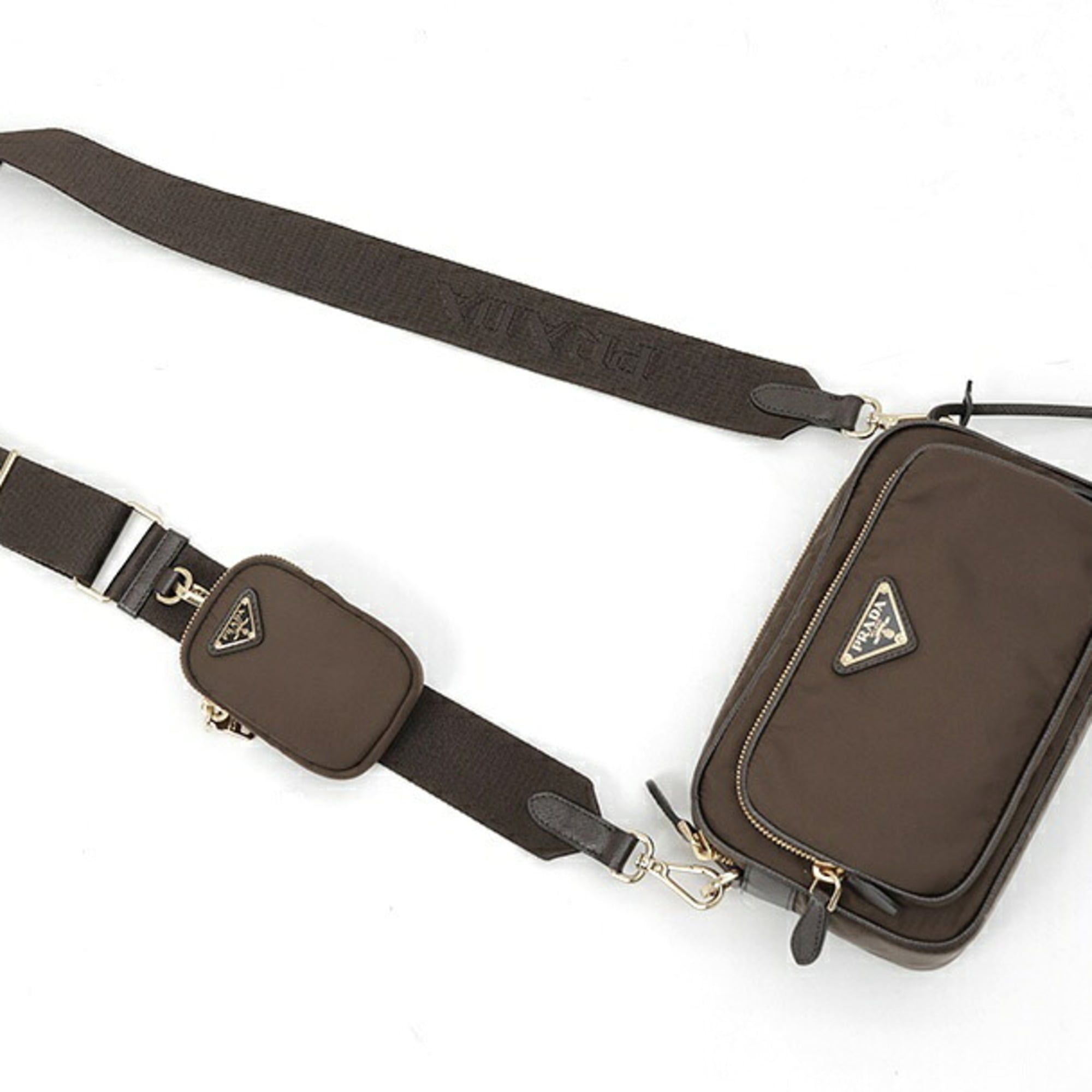 Leather Pouch Shoulder Bag (Pre-Owned) - Prada - Modalova