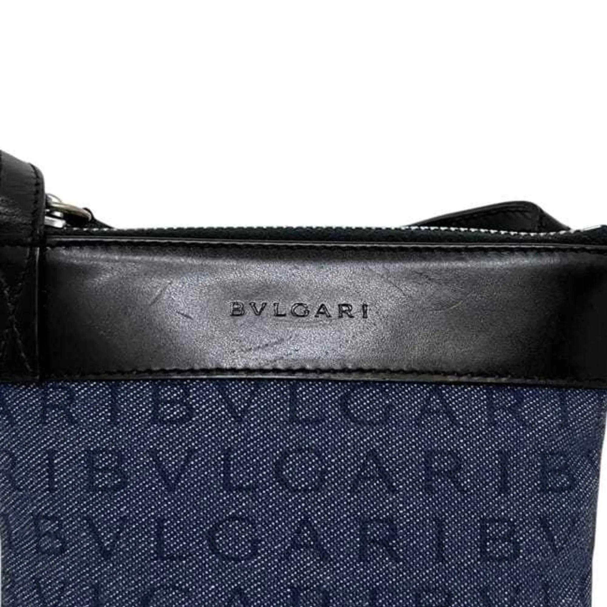 Denim Leather Pochette Shoulder Bag (Pre-Owned) - Bvlgari - Modalova