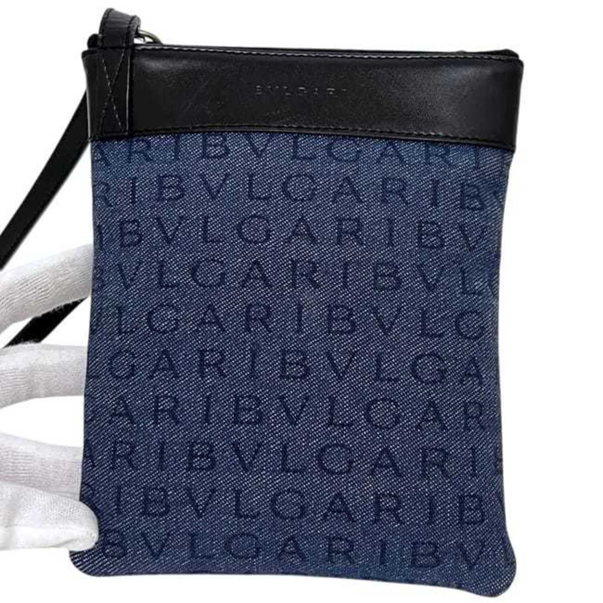 Denim Leather Pochette Shoulder Bag (Pre-Owned) - Bvlgari - Modalova