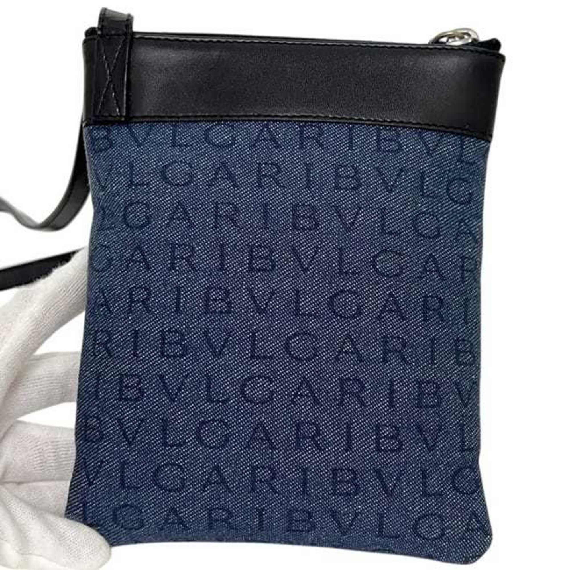 Denim Leather Pochette Shoulder Bag (Pre-Owned) - Bvlgari - Modalova