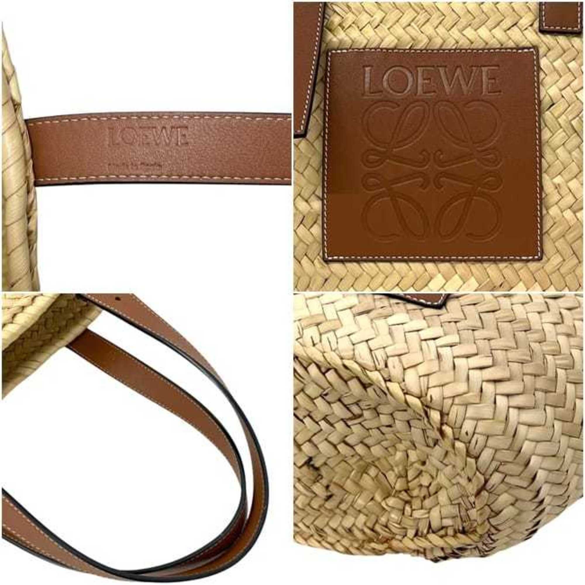Raffia Leather Handbag (Pre-Owned) - Loewe - Modalova