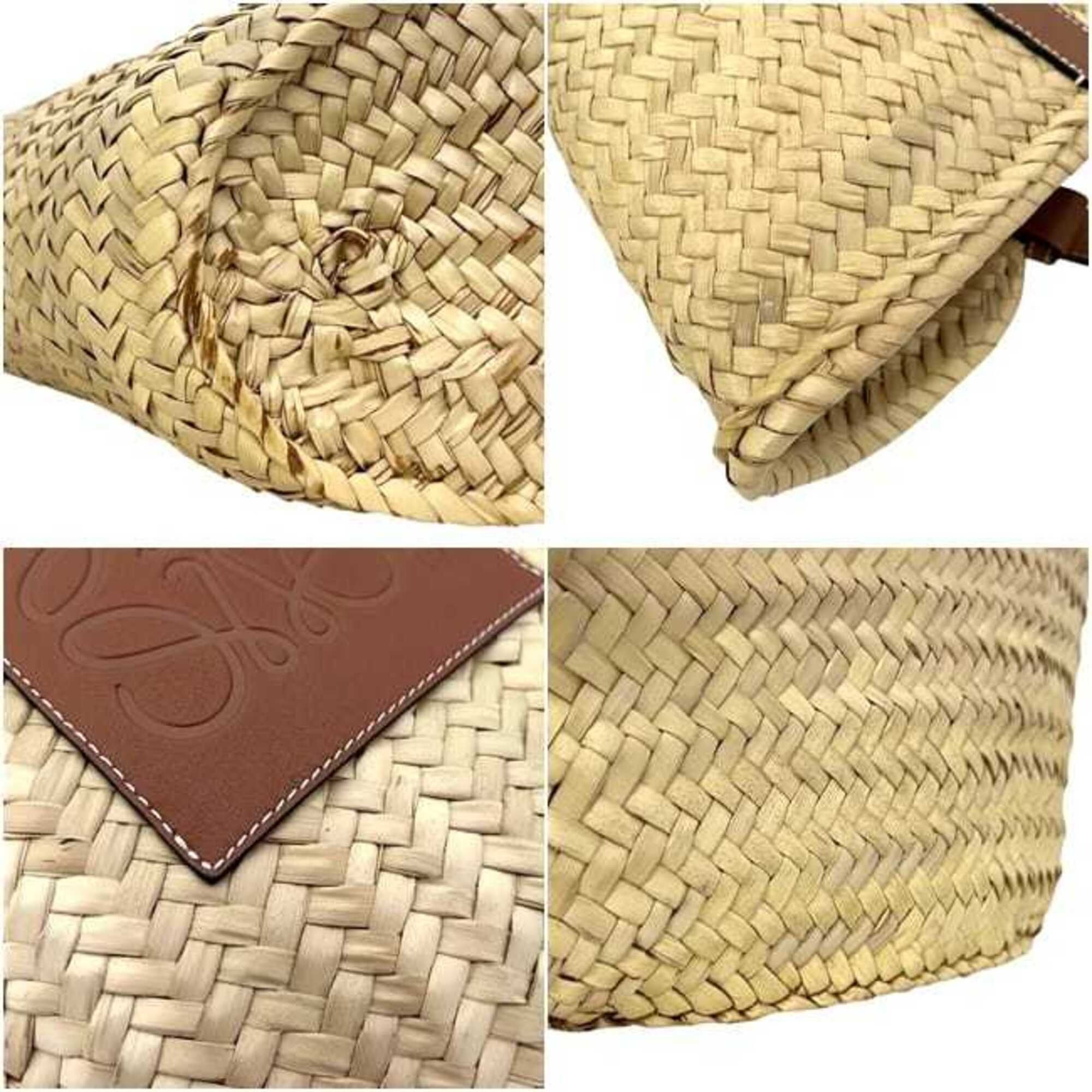 Raffia Leather Handbag (Pre-Owned) - Loewe - Modalova