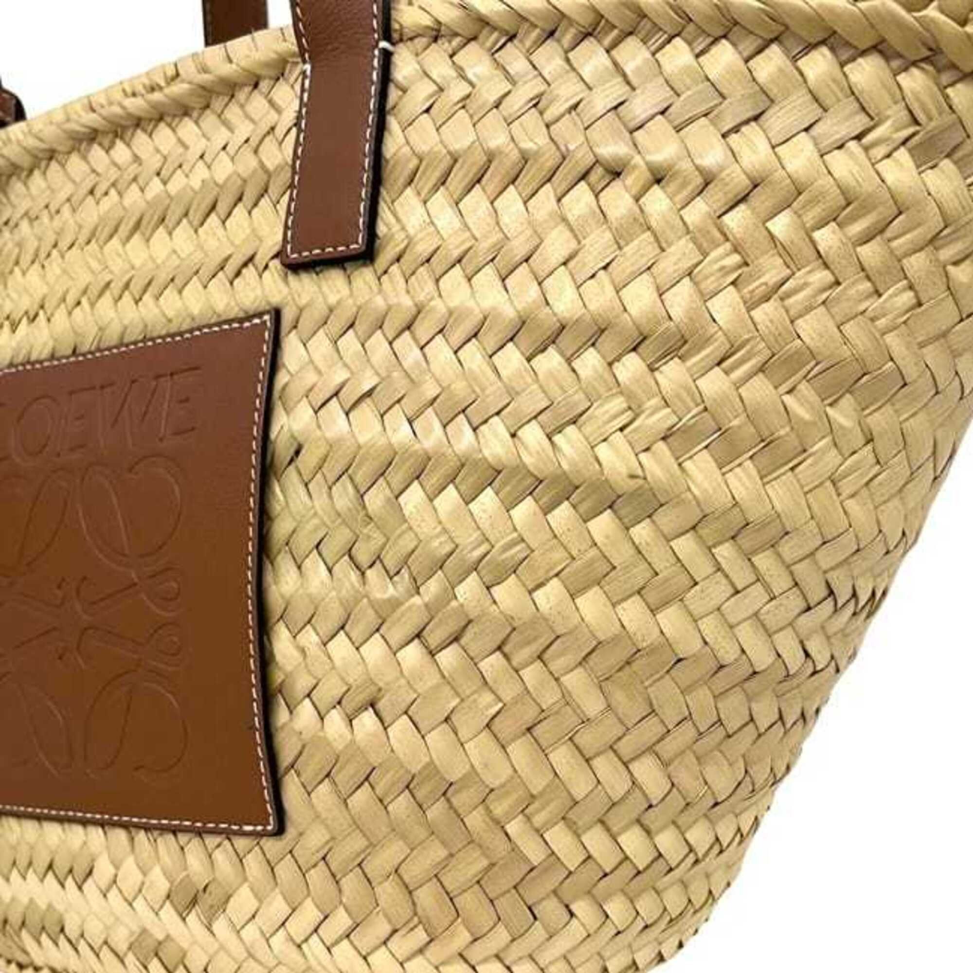 Raffia Leather Handbag (Pre-Owned) - Loewe - Modalova