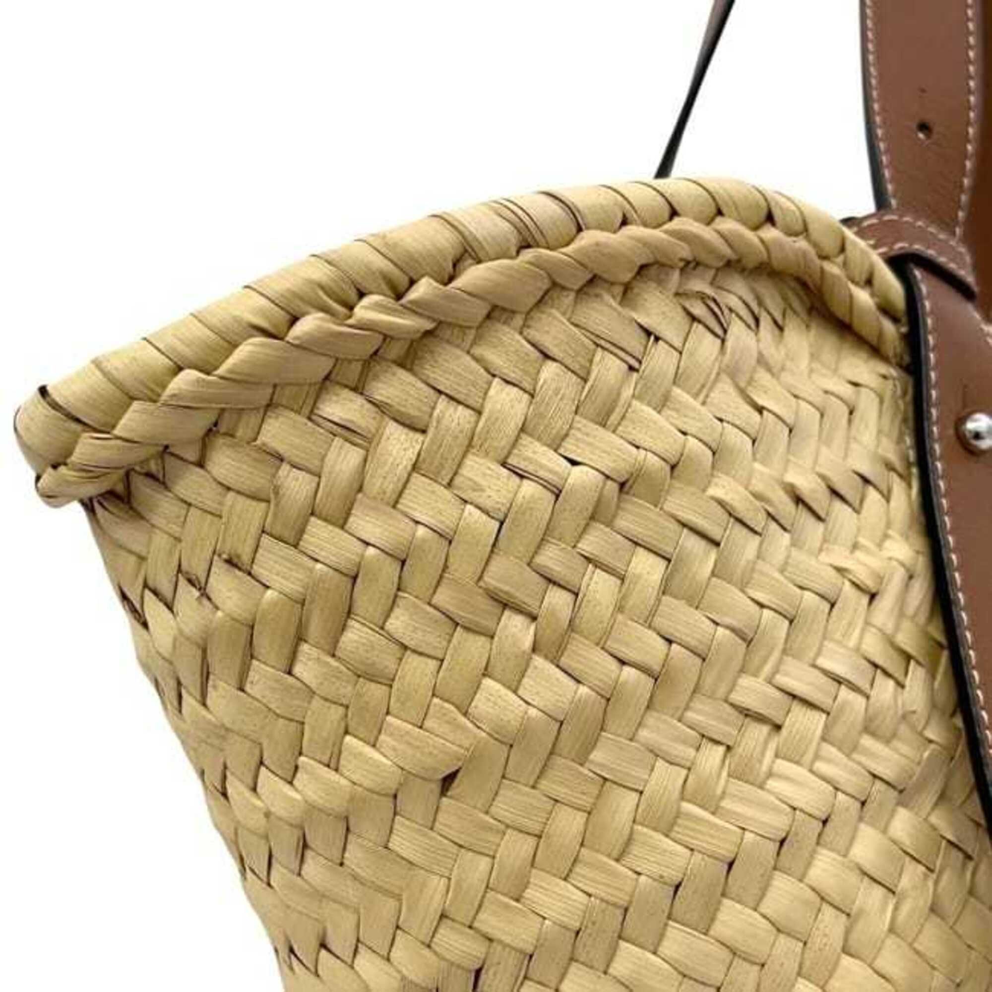 Raffia Leather Handbag (Pre-Owned) - Loewe - Modalova