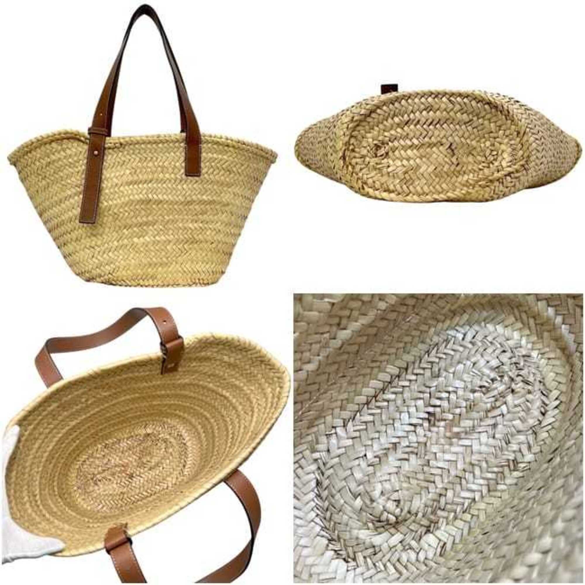 Raffia Leather Handbag (Pre-Owned) - Loewe - Modalova