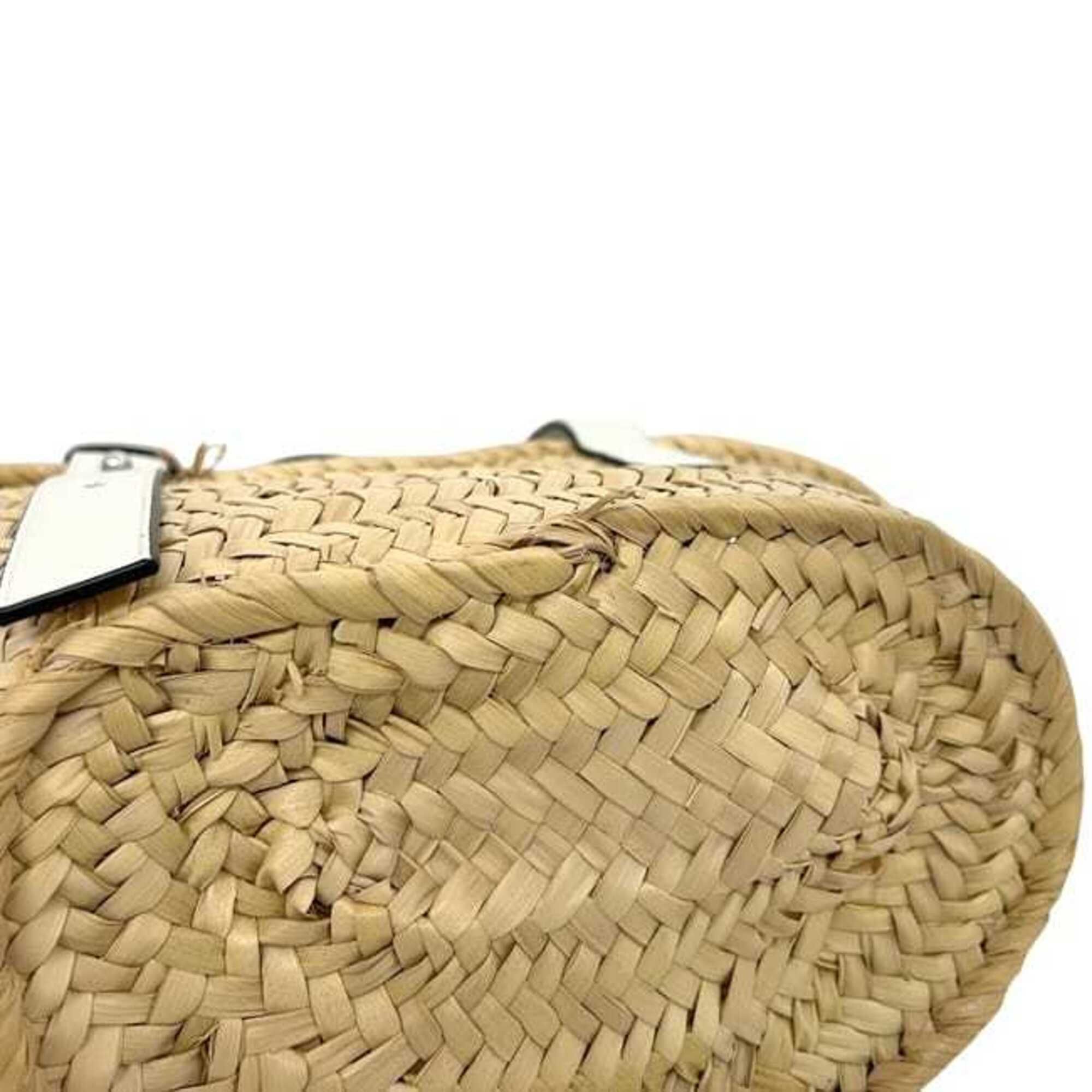 Raffia Leather Handbag (Pre-Owned) - Loewe - Modalova