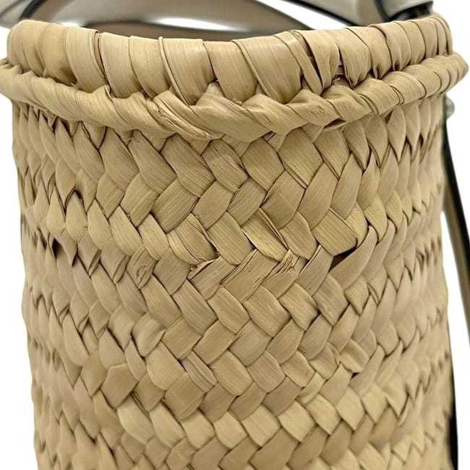 Raffia Leather Basket Handbag (Pre-Owned) - Loewe - Modalova