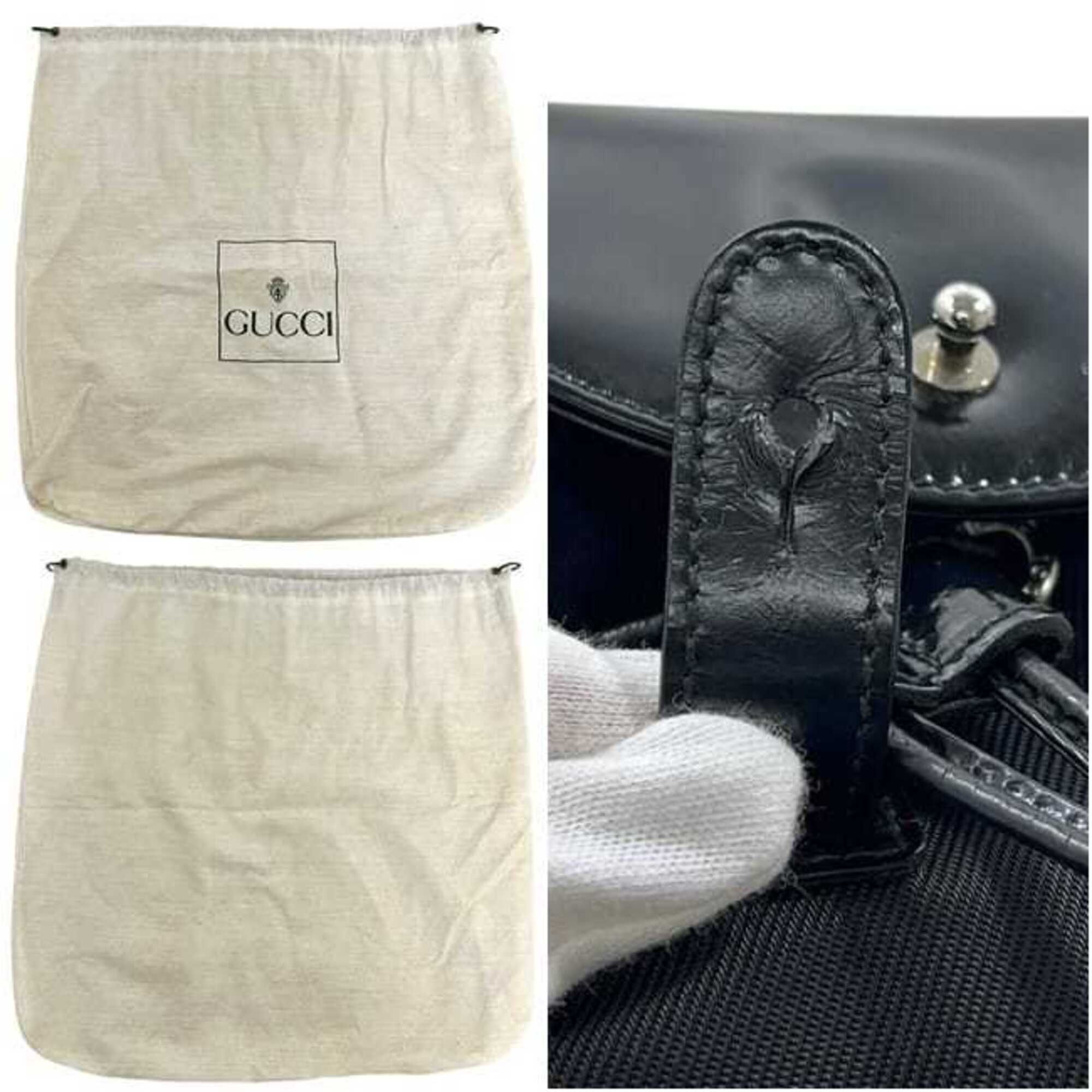 Nylon Leather Backpack (Pre-Owned) - Gucci - Modalova