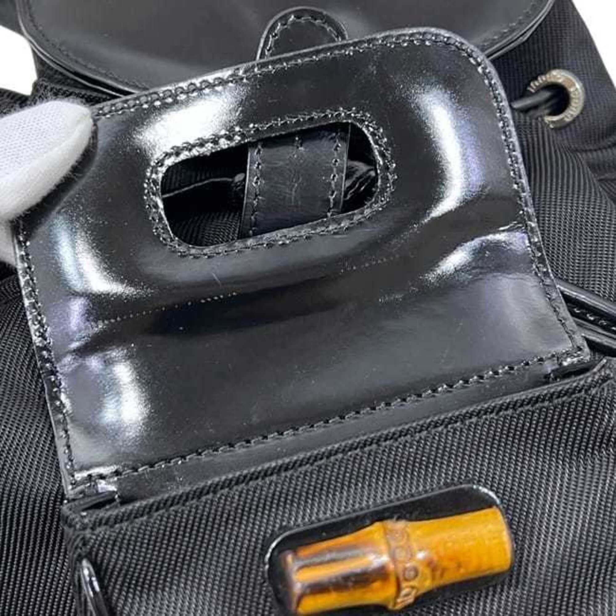 Nylon Leather Backpack (Pre-Owned) - Gucci - Modalova