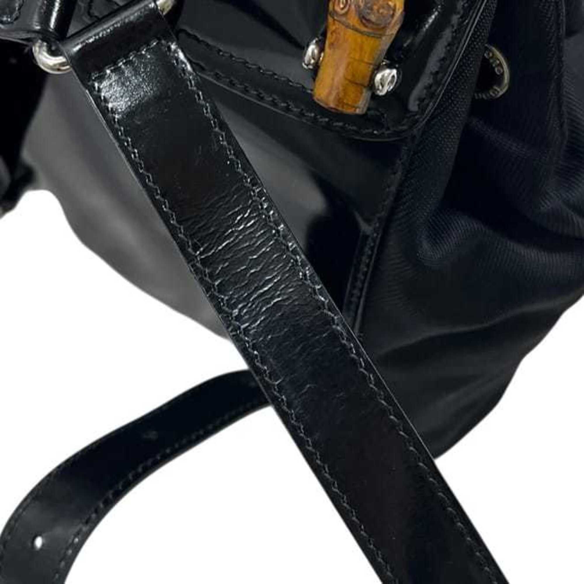Nylon Leather Backpack (Pre-Owned) - Gucci - Modalova