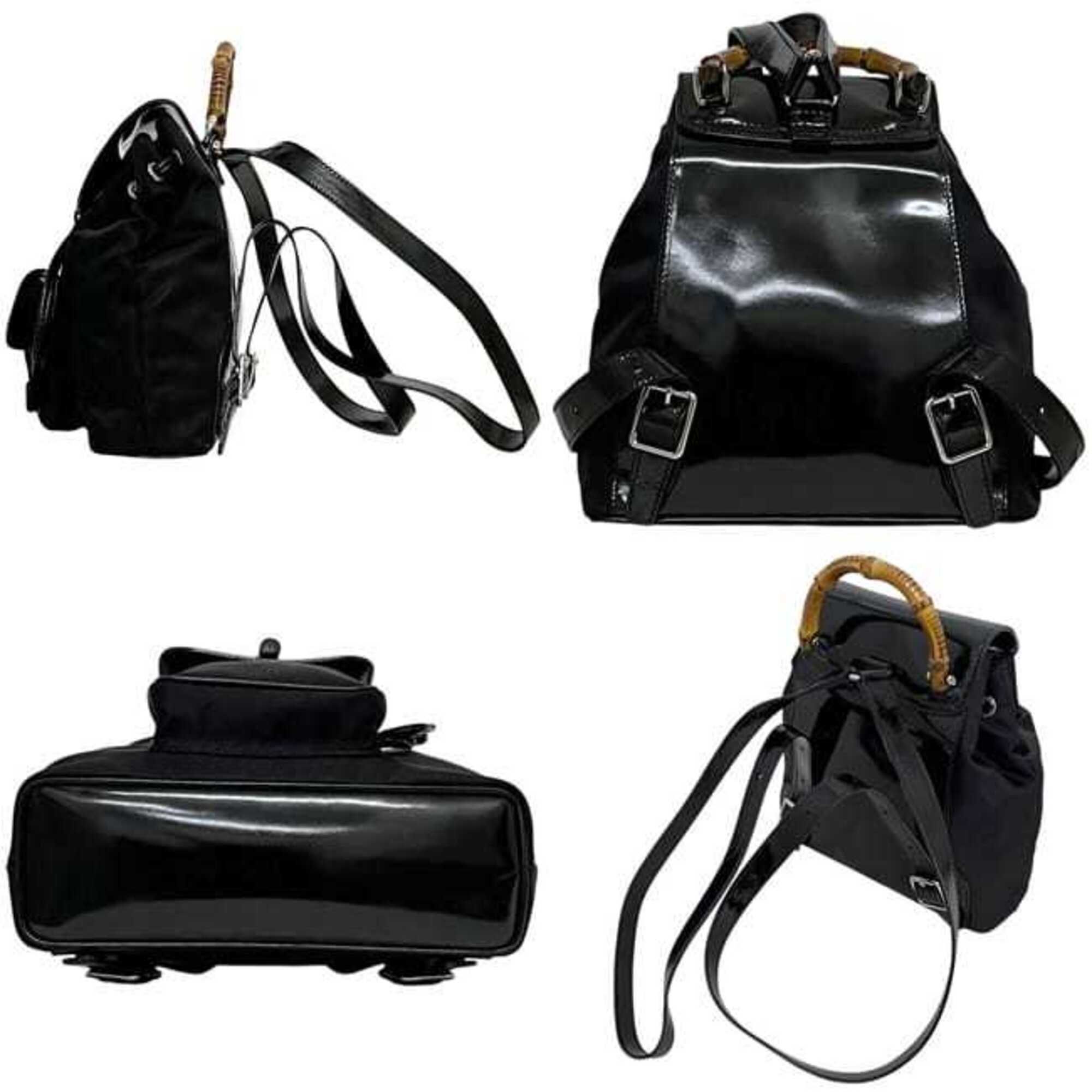 Nylon Leather Backpack (Pre-Owned) - Gucci - Modalova