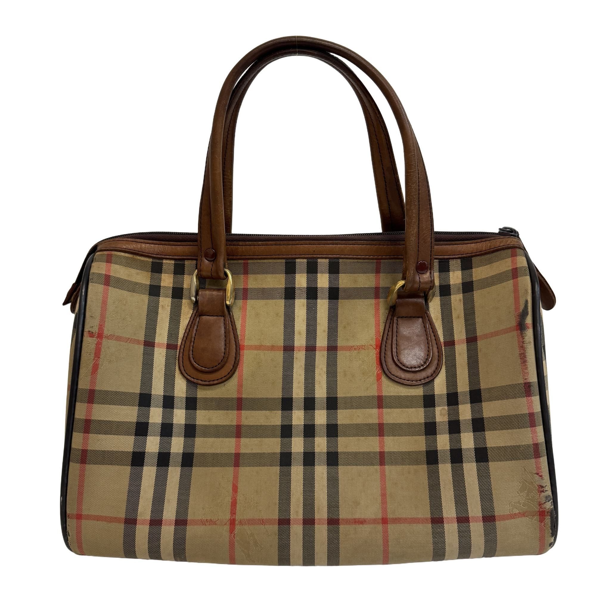 Canvas Boston Bag Handbag (Pre-Owned) - Burberry - Modalova