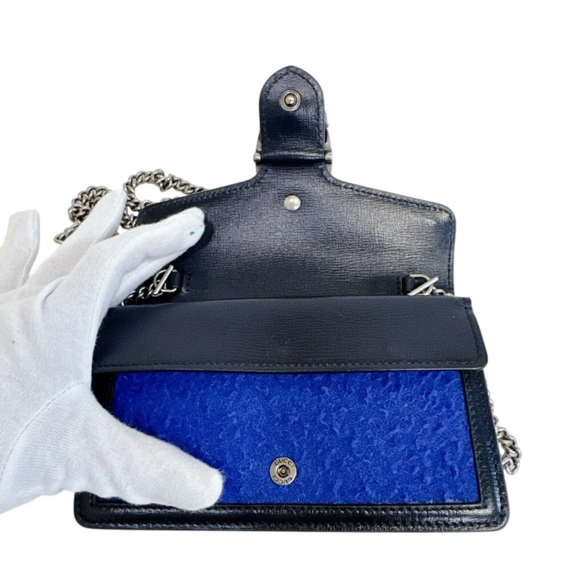 Wool Leather Shoulder Bag (Pre-Owned) - Gucci - Modalova