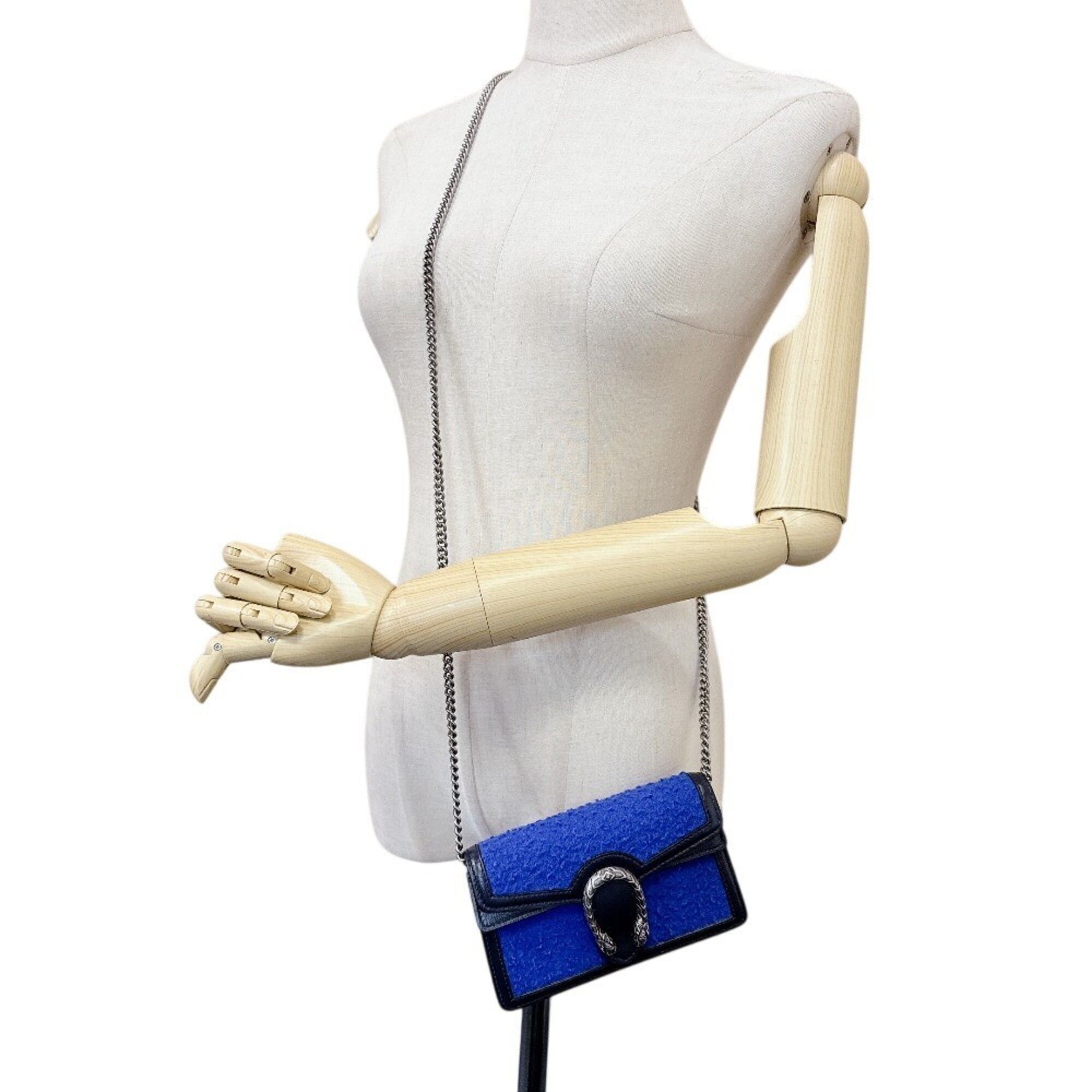 Wool Leather Shoulder Bag (Pre-Owned) - Gucci - Modalova