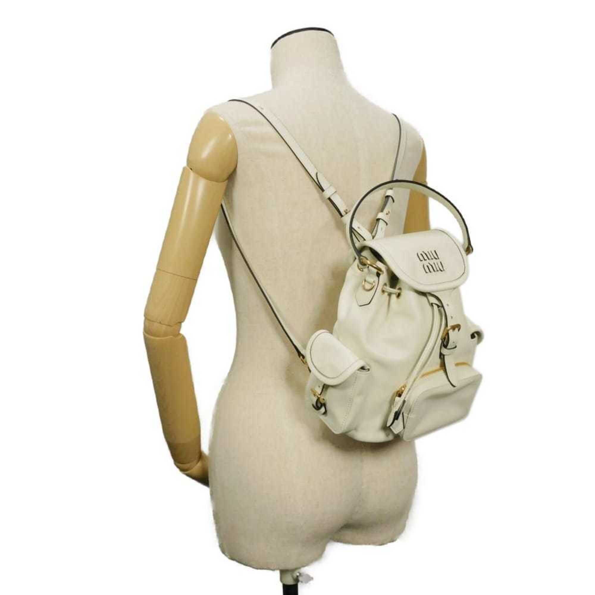 Leather Backpack (Pre-Owned) - Miu Miu - Modalova