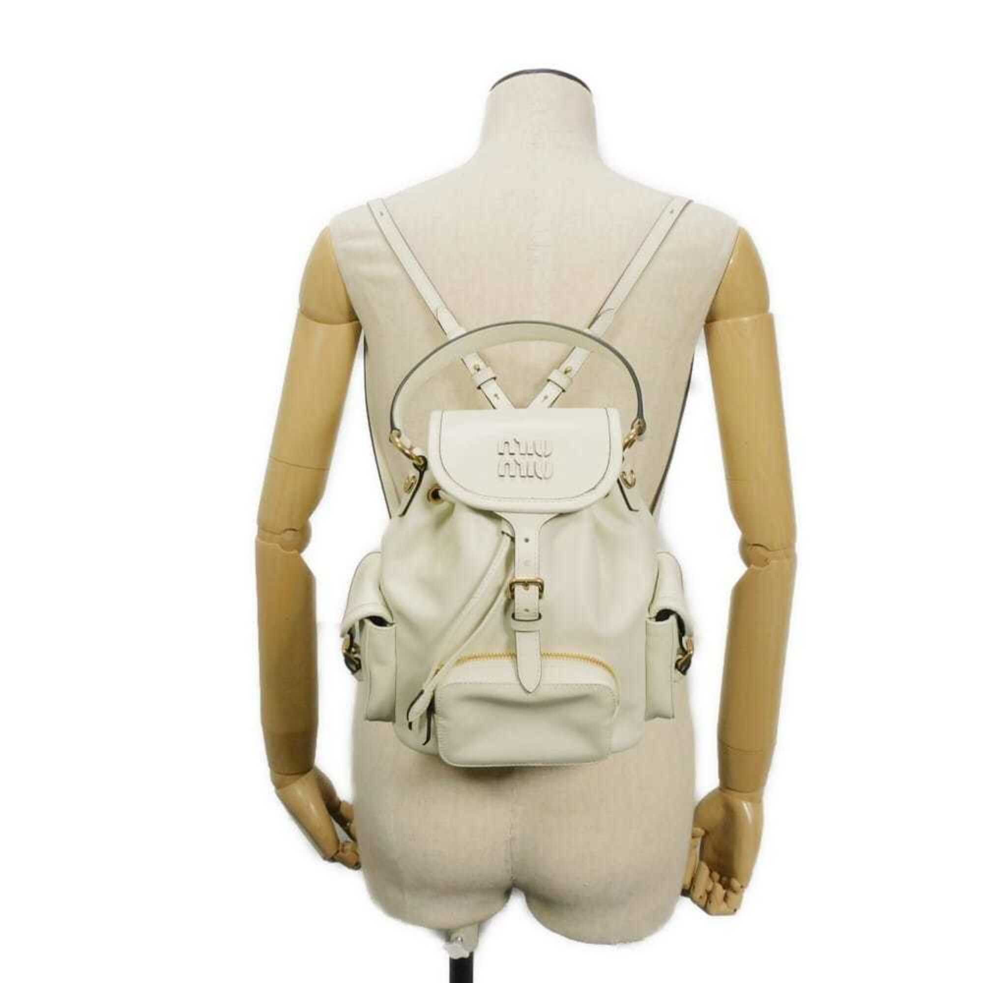 Leather Backpack (Pre-Owned) - Miu Miu - Modalova