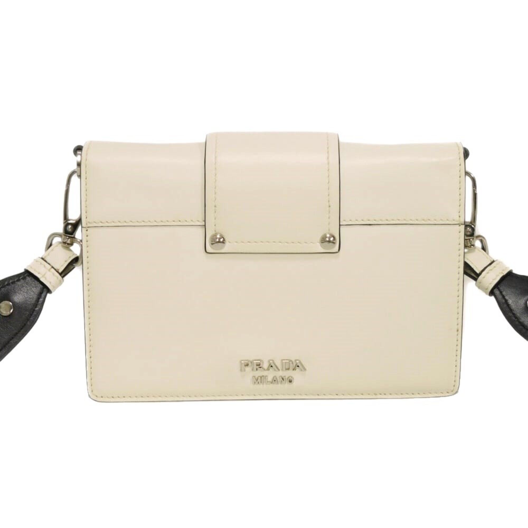 Leather Clutch Bag Shoulder Bag (Pre-Owned) - Prada - Modalova