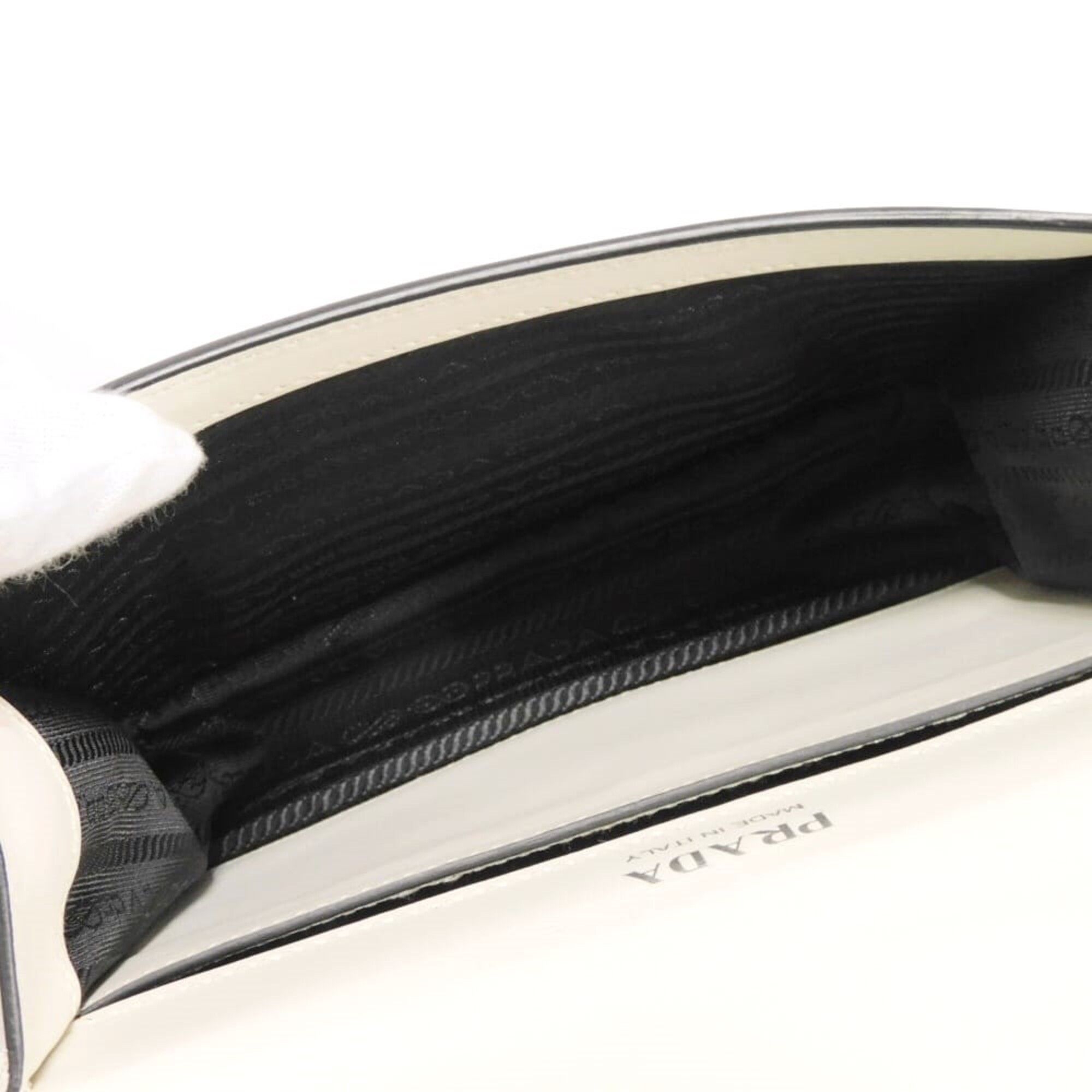 Leather Clutch Bag Shoulder Bag (Pre-Owned) - Prada - Modalova