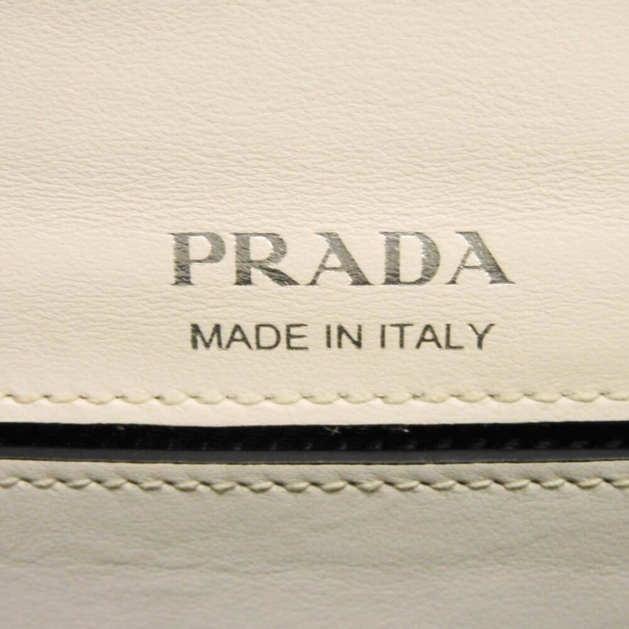 Leather Clutch Bag Shoulder Bag (Pre-Owned) - Prada - Modalova
