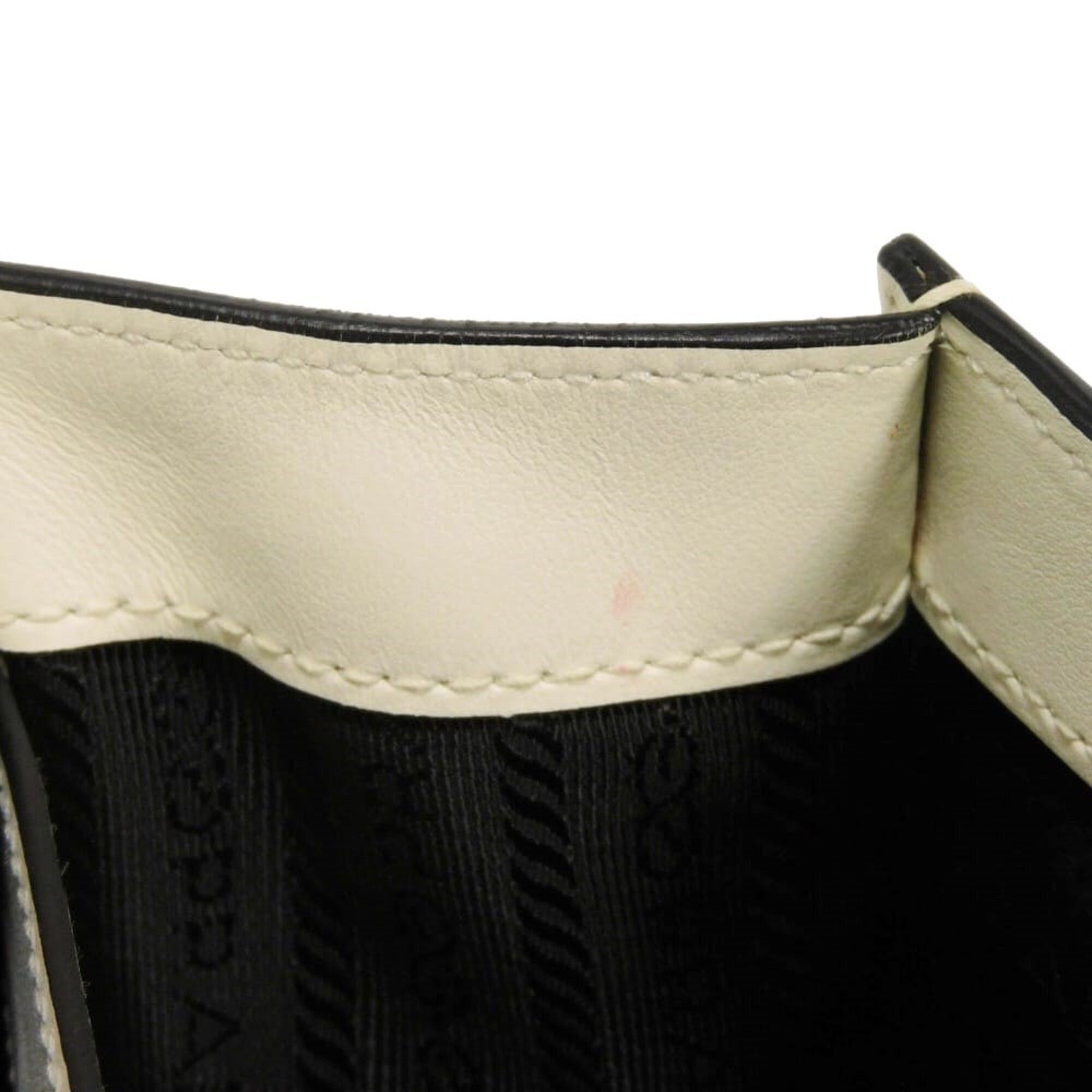 Leather Clutch Bag Shoulder Bag (Pre-Owned) - Prada - Modalova