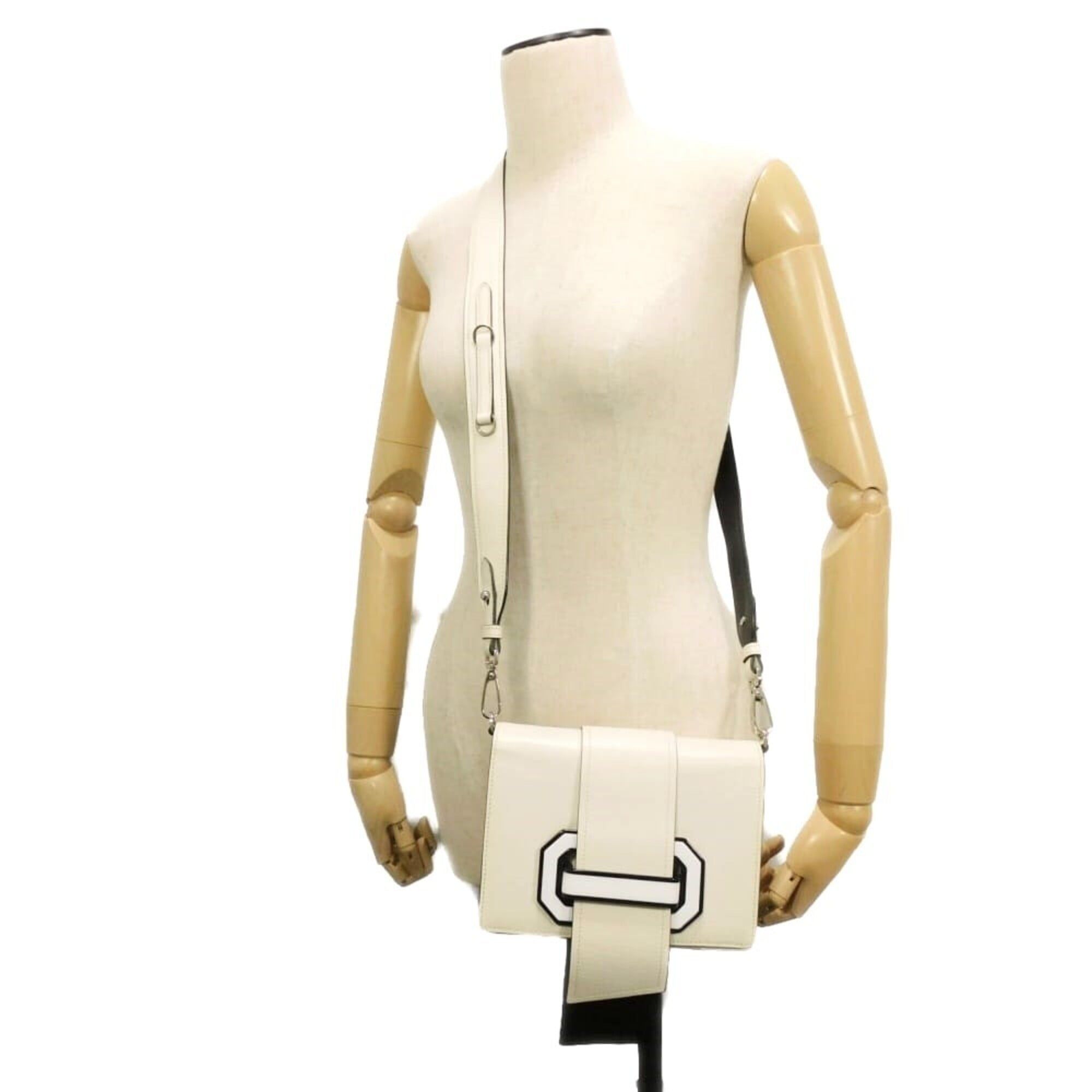 Leather Clutch Bag Shoulder Bag (Pre-Owned) - Prada - Modalova